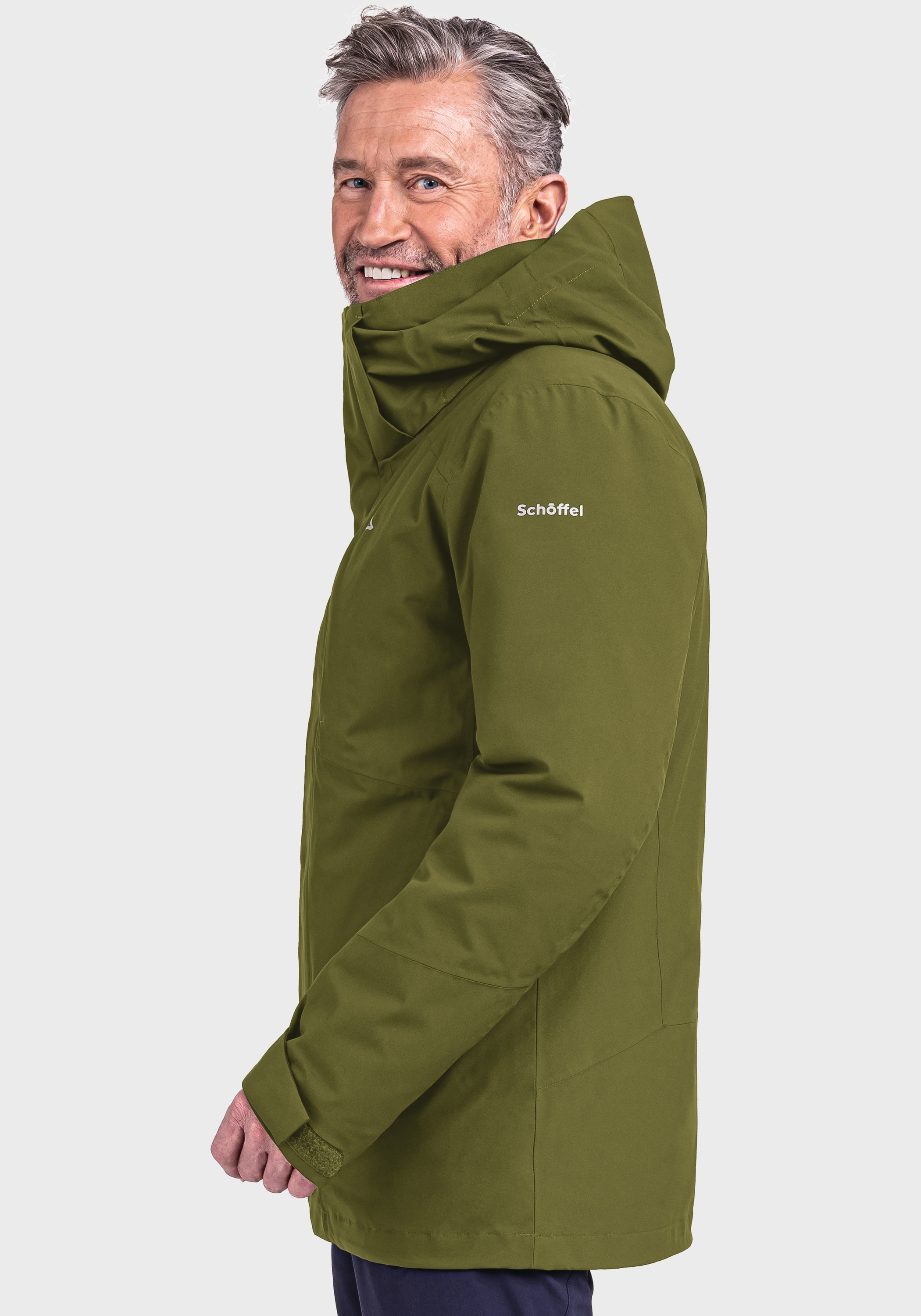 Schöffel Doppeljacke »3in1 Jacket Auerspitz M«, mit Kapuze