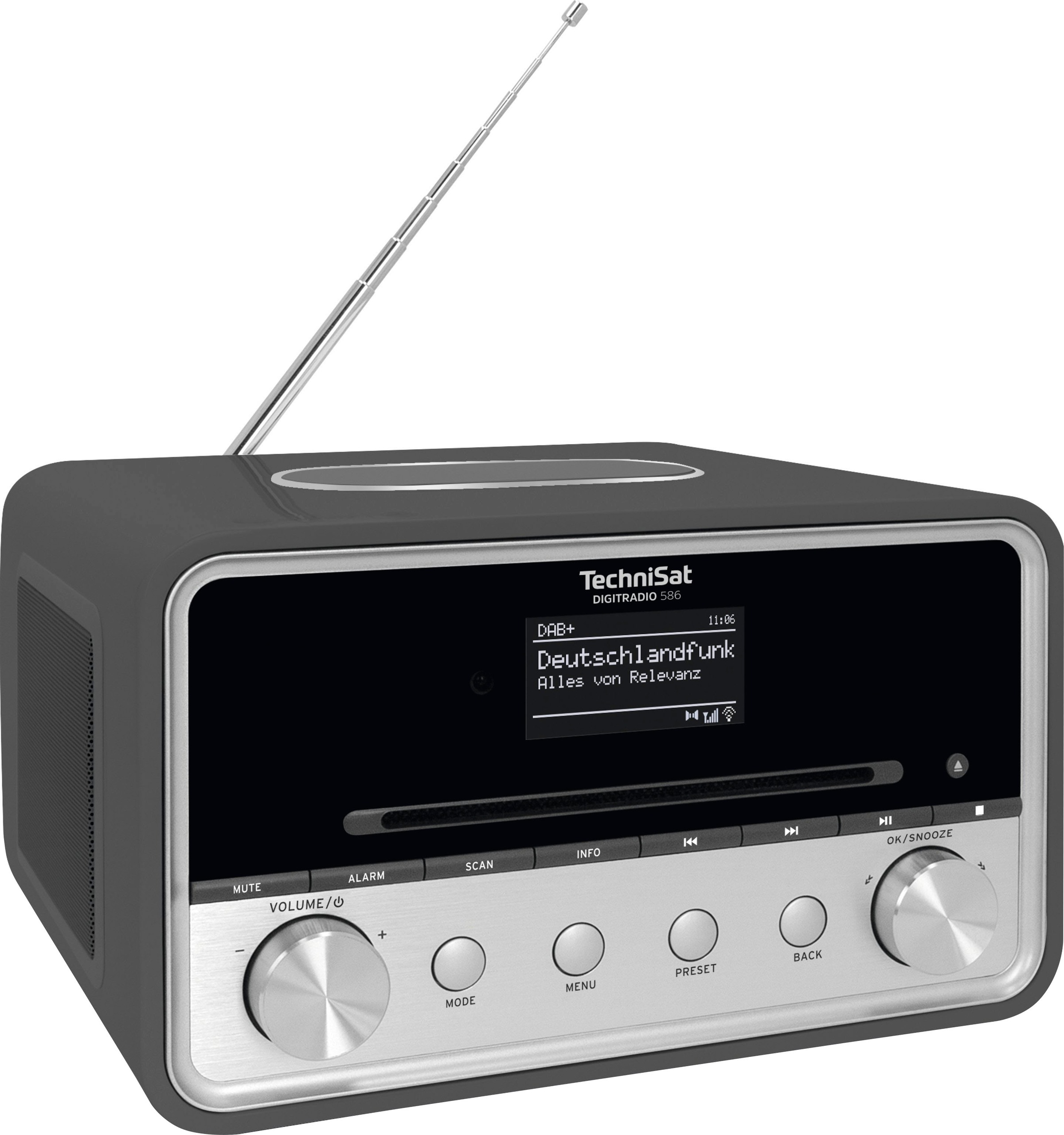 TechniSat Radio »DIGITRADIO 586«, (Bluetooth-A2DP Bluetooth-AVRCP Bluetooth-WLAN Digitalradio (DAB+)-Internetradio-UKW mit RDS 20 W)