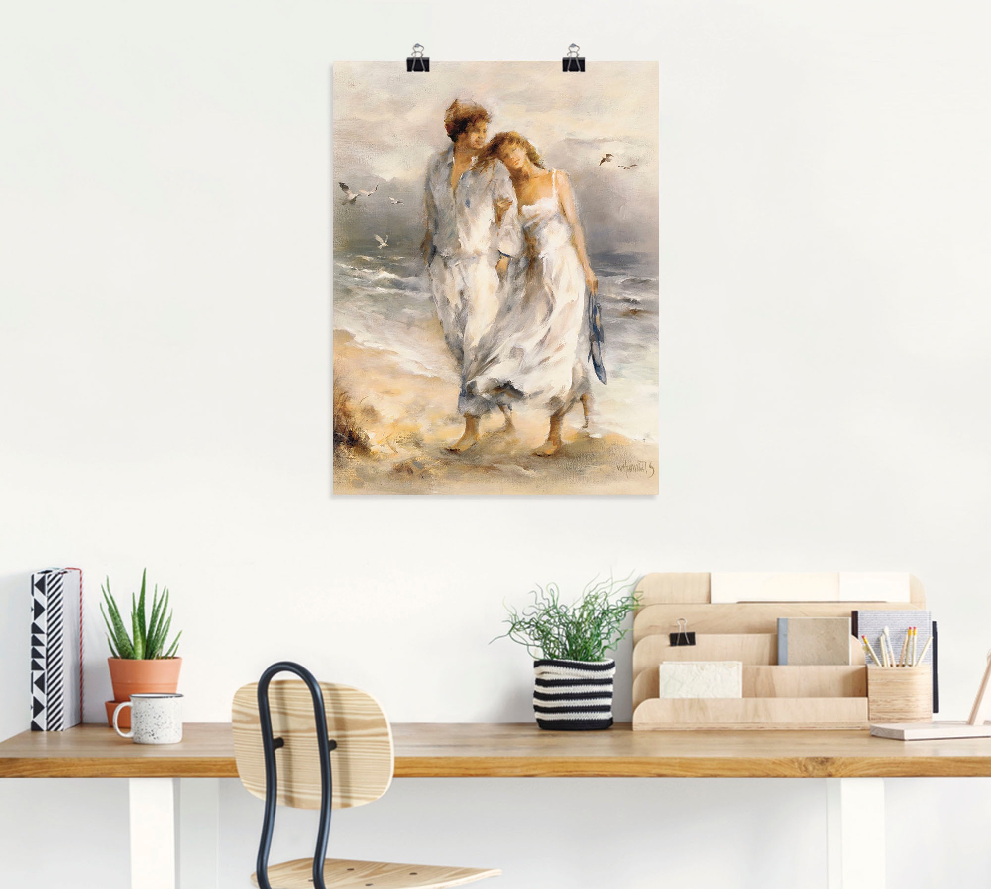 Artland Wandbild »Verliebt«, Paar, (1 St.), als Leinwandbild, Poster, Wanda günstig online kaufen