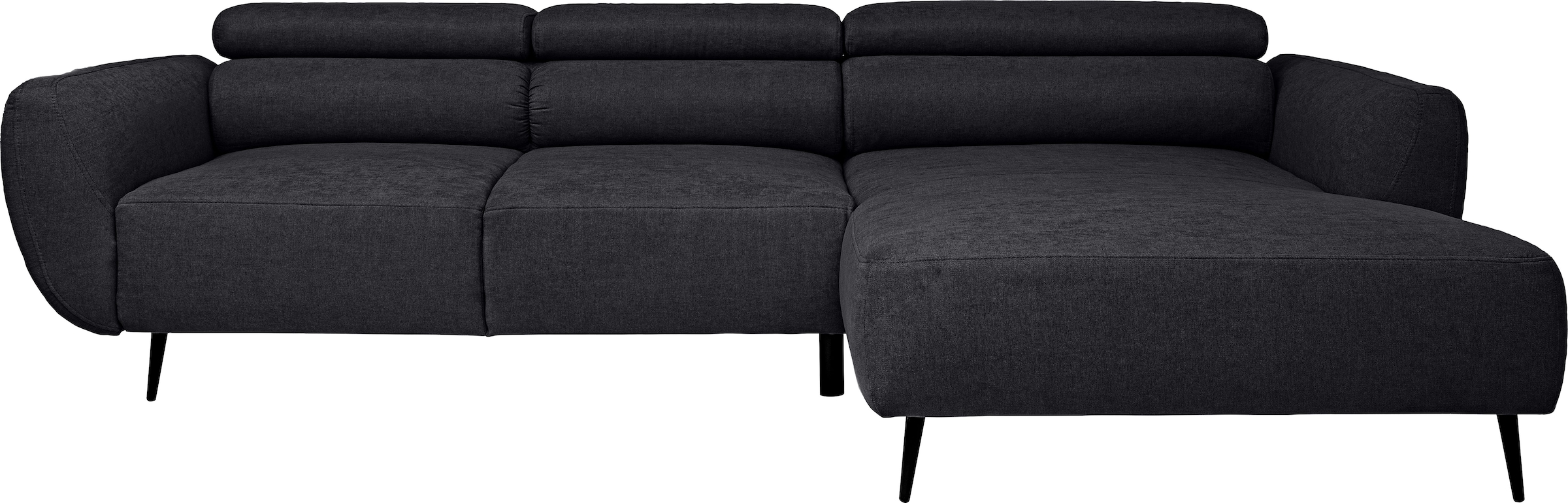 WERK2 Ecksofa »Alisson, mit elektrischer Sitztiefenverstellung, L-Form, Breite 277 cm«, Alisson – flexibler Komfort mit modernem Design und smarten Details.