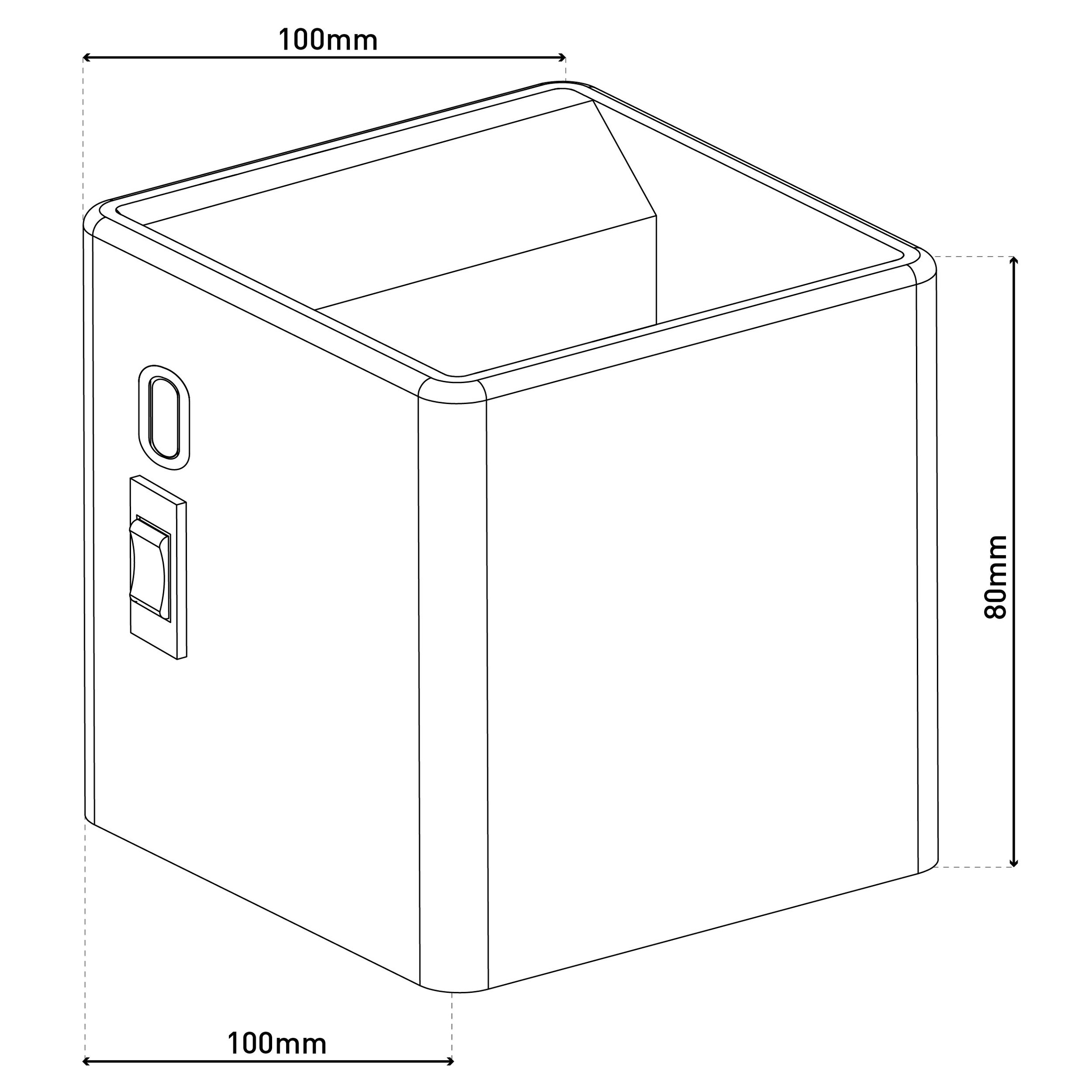 näve LED Wandleuchte »Cube«, 1 flammig, Leuchtmittel LED-Modul | LED fest integriert, Akku, magnetisch, Bewegungssensor, Memory, USB-C, Kippschalter