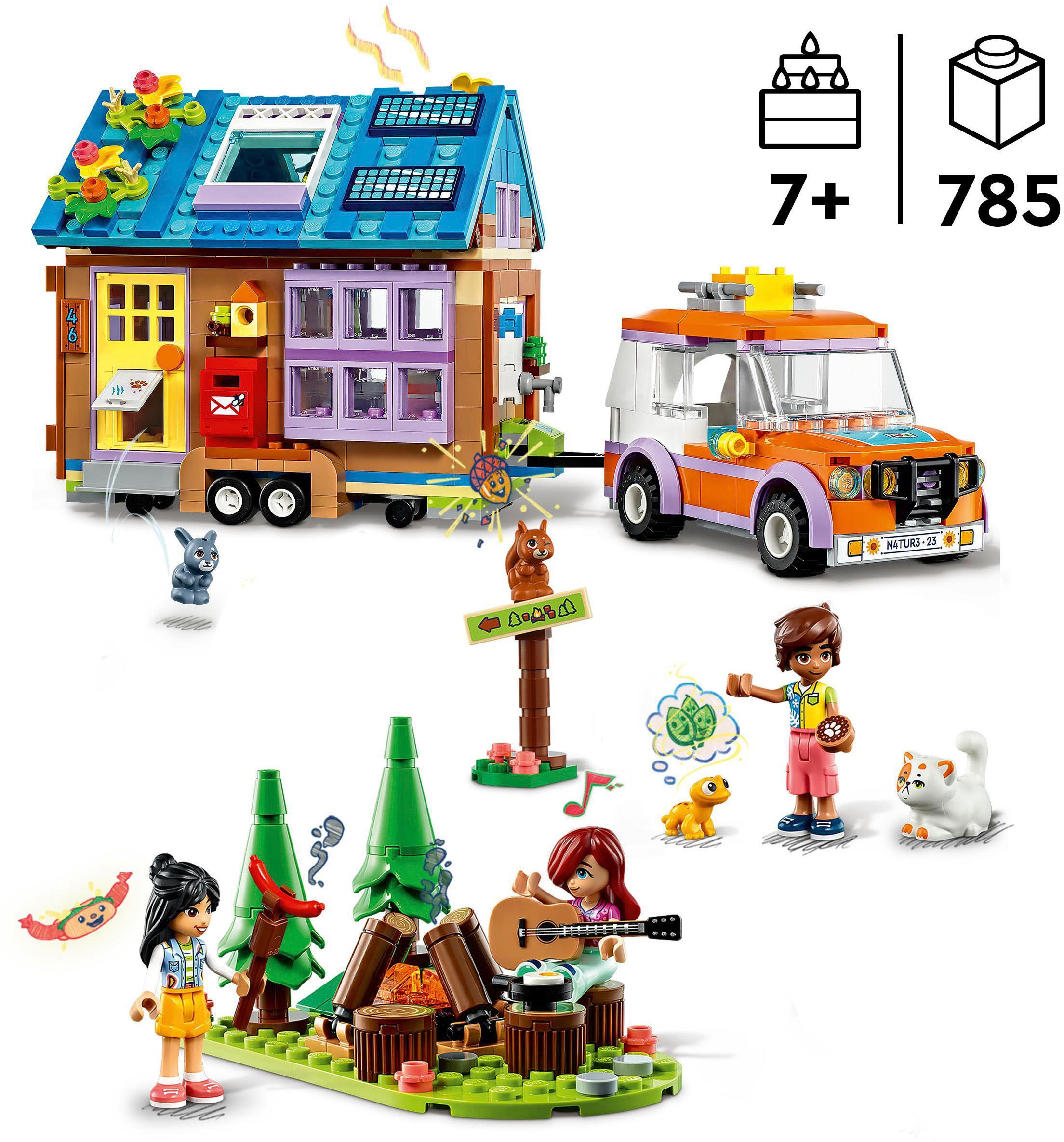 LEGO® Konstruktionsspielsteine »Mobiles Haus (41735), LEGO® Friends«, (785 St.), Made in Europe