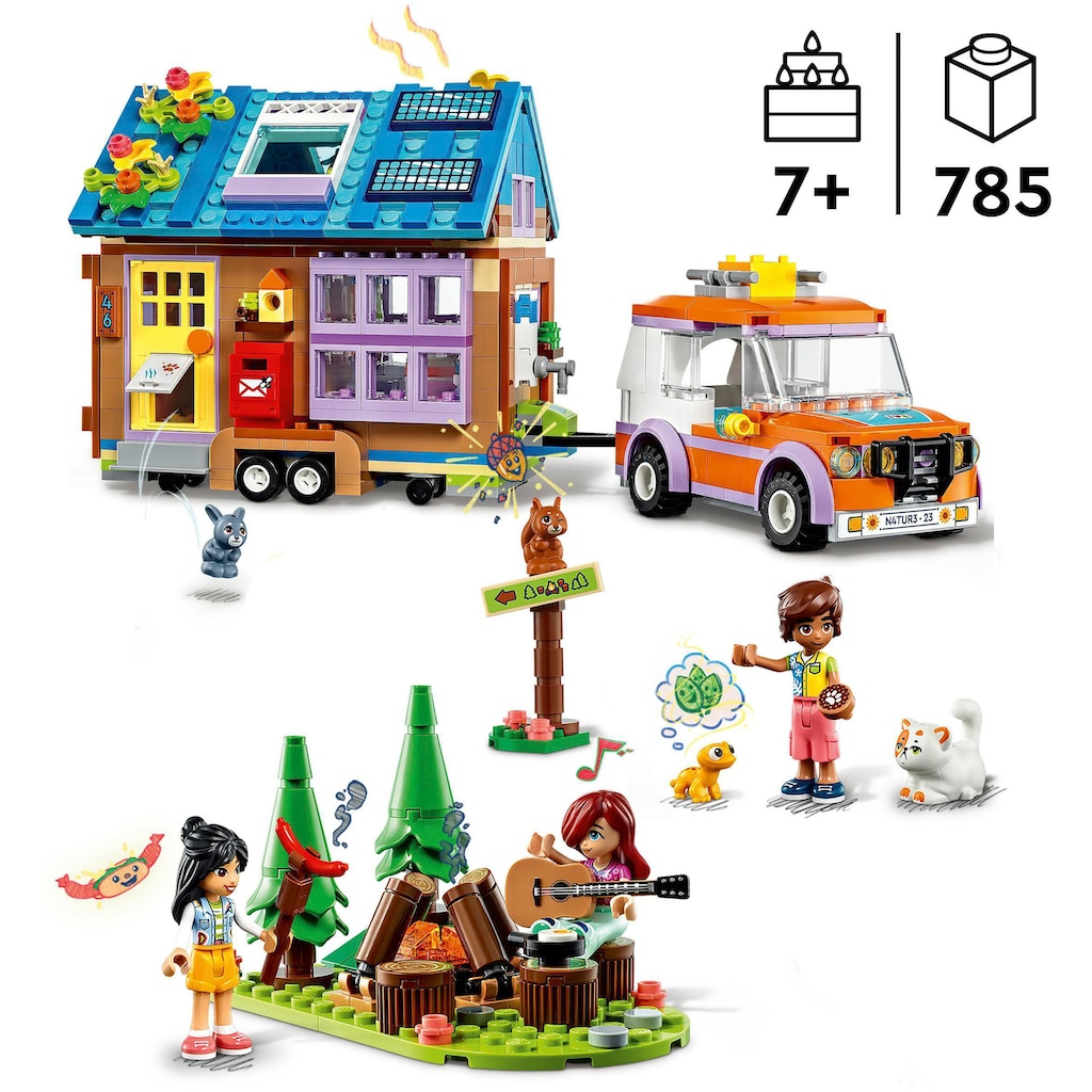 LEGO® Konstruktionsspielsteine »Mobiles Haus (41735), LEGO® Friends«, (785 St.), Made in Europe