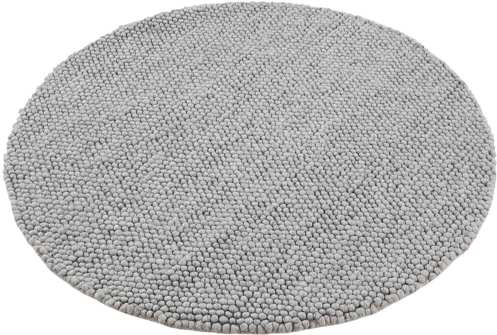 carpetfine Teppich »Calo«, rund, 16 mm Höhe, Handweb Teppich, Uni-Farben, m günstig online kaufen