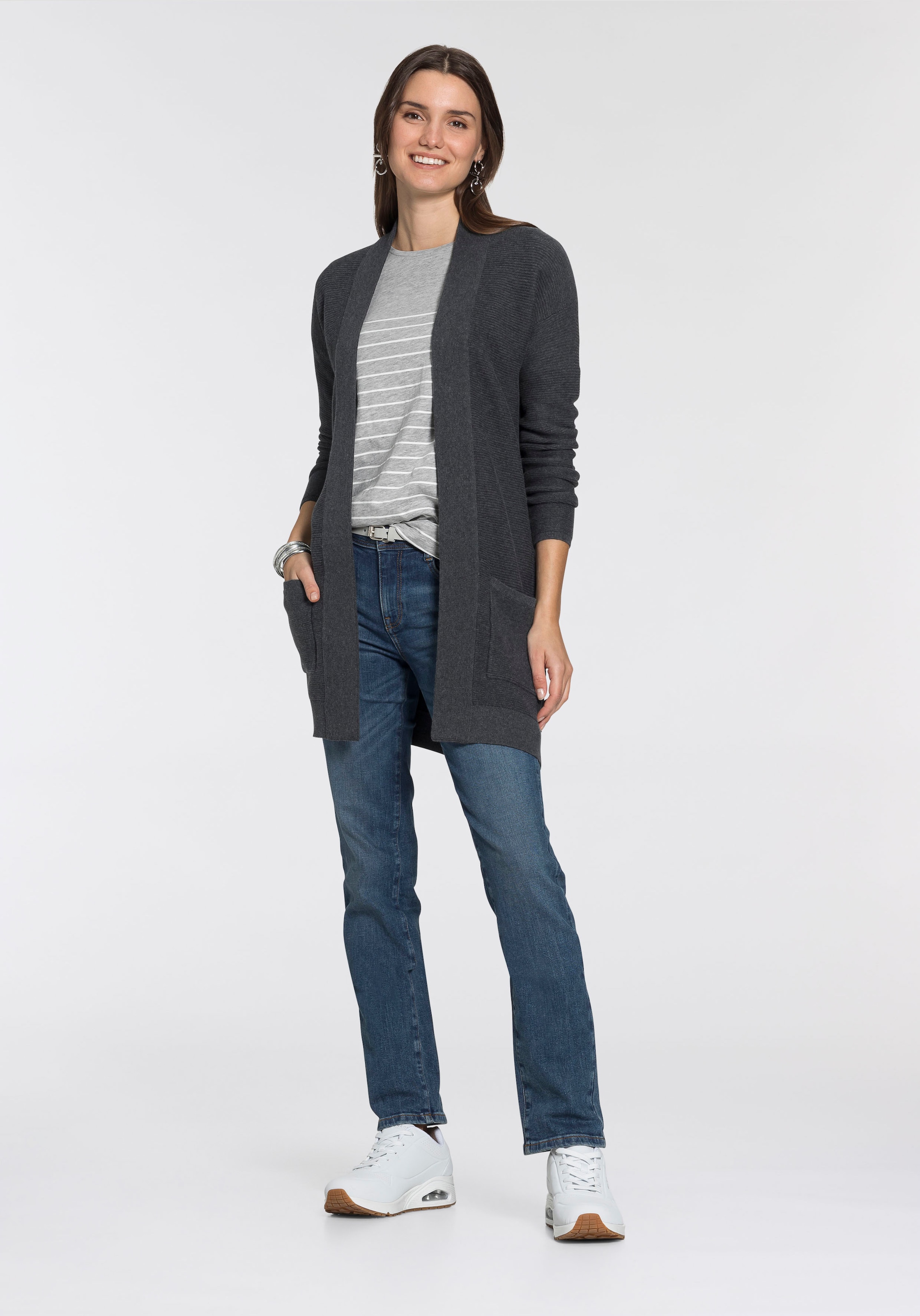 TOM TAILOR 3/4-Arm-Shirt, (Packung, 2 tlg., 2er-Pack), im Doppel - immer Ringel + uni