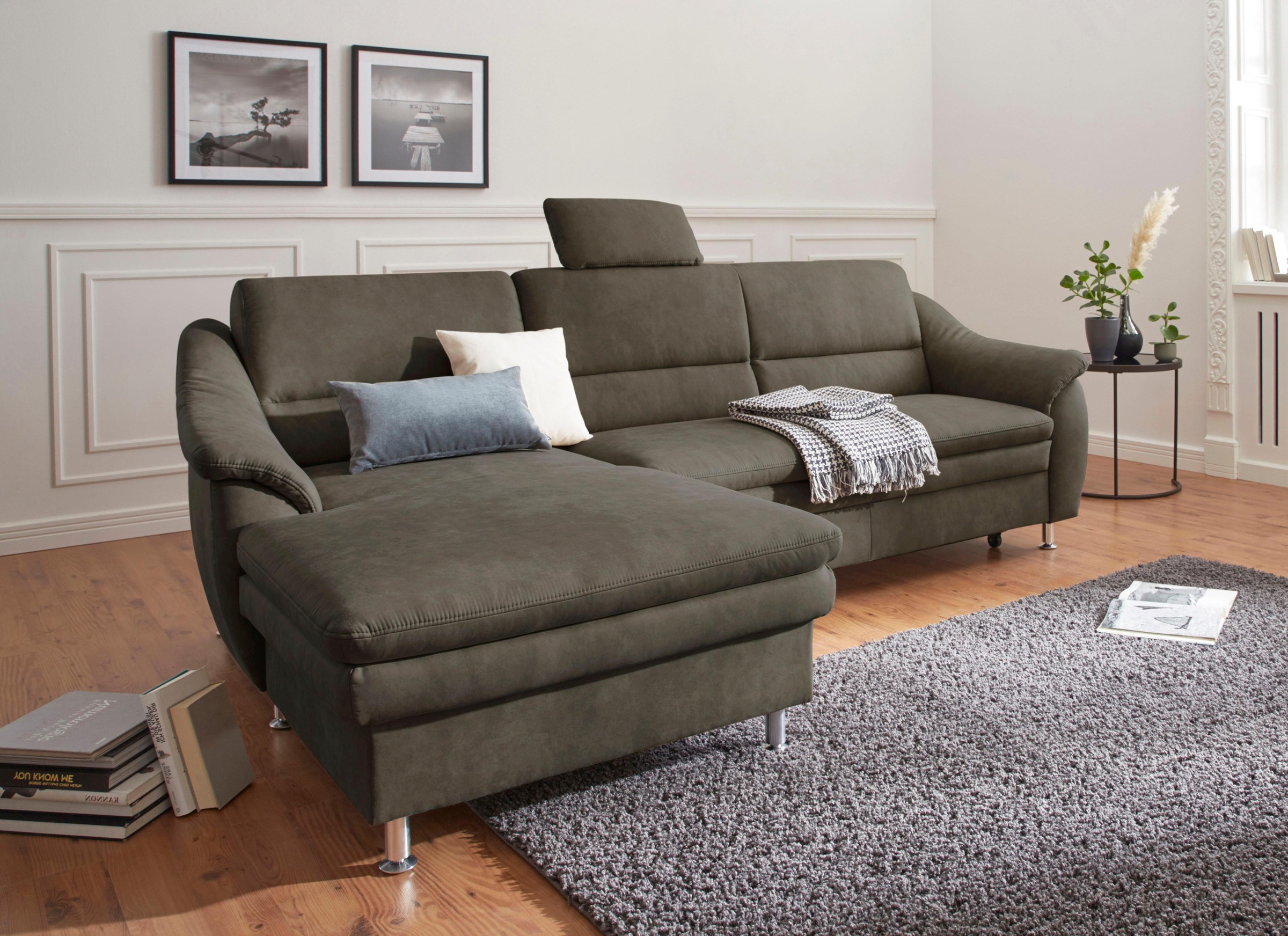 sit&more Ecksofa »Cardoso L-Form«, mit Federkern, wahlweise mit Bettfunktio günstig online kaufen