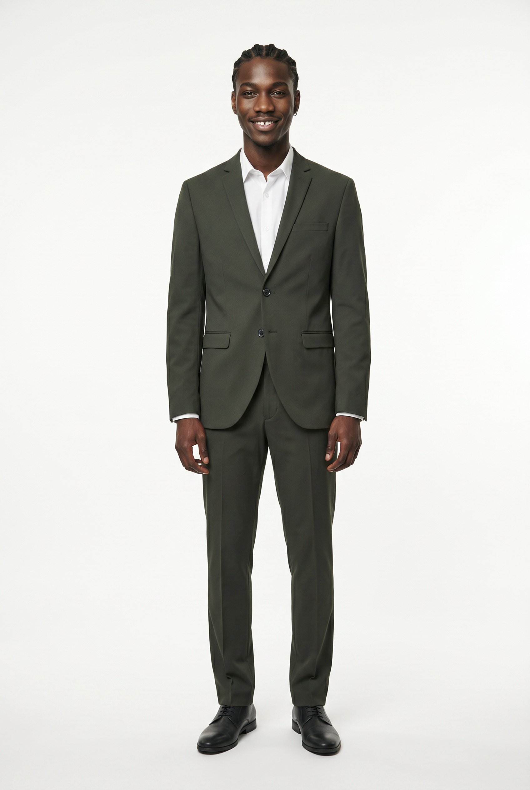Jack & Jones Anzug »JPRFRANCO  Extra schmal, pflegeleicht, stilvoll mit fallendem Revers« slim fit Materialmix aus Polyester, Viskose und Elasthan
