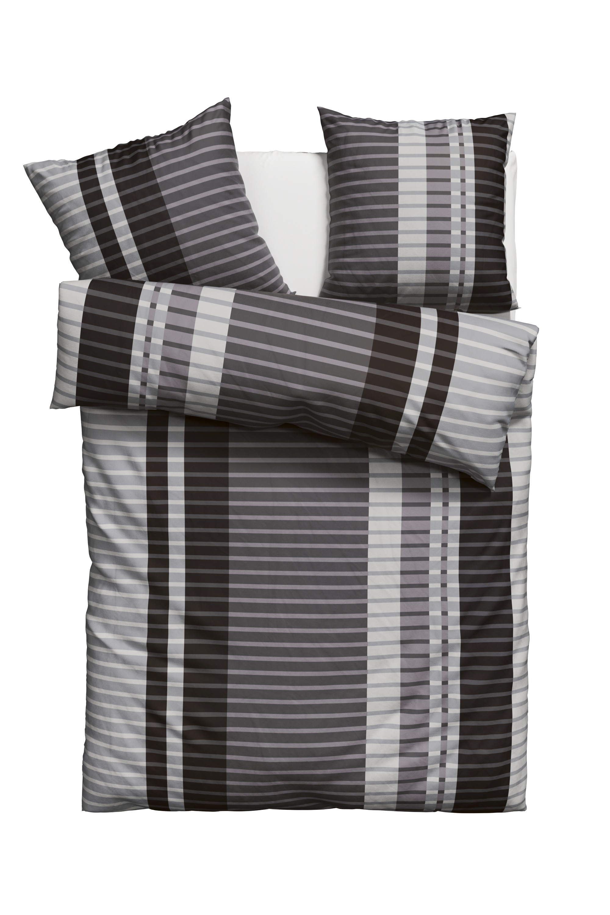 my home Bettwäsche »Philine« 2 Stk. tlg. mit modernen Streifen, Bettwäsche günstig online kaufen