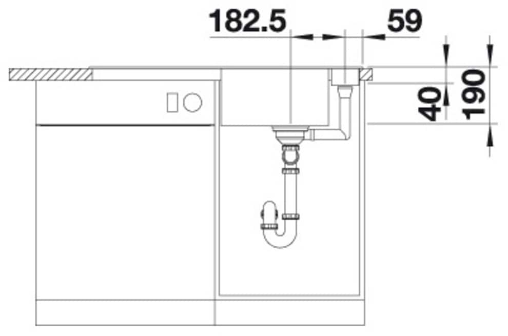 Blanco Granitspüle »AXIA III 5 S«, inklusive gratis Glasschneidebrett
