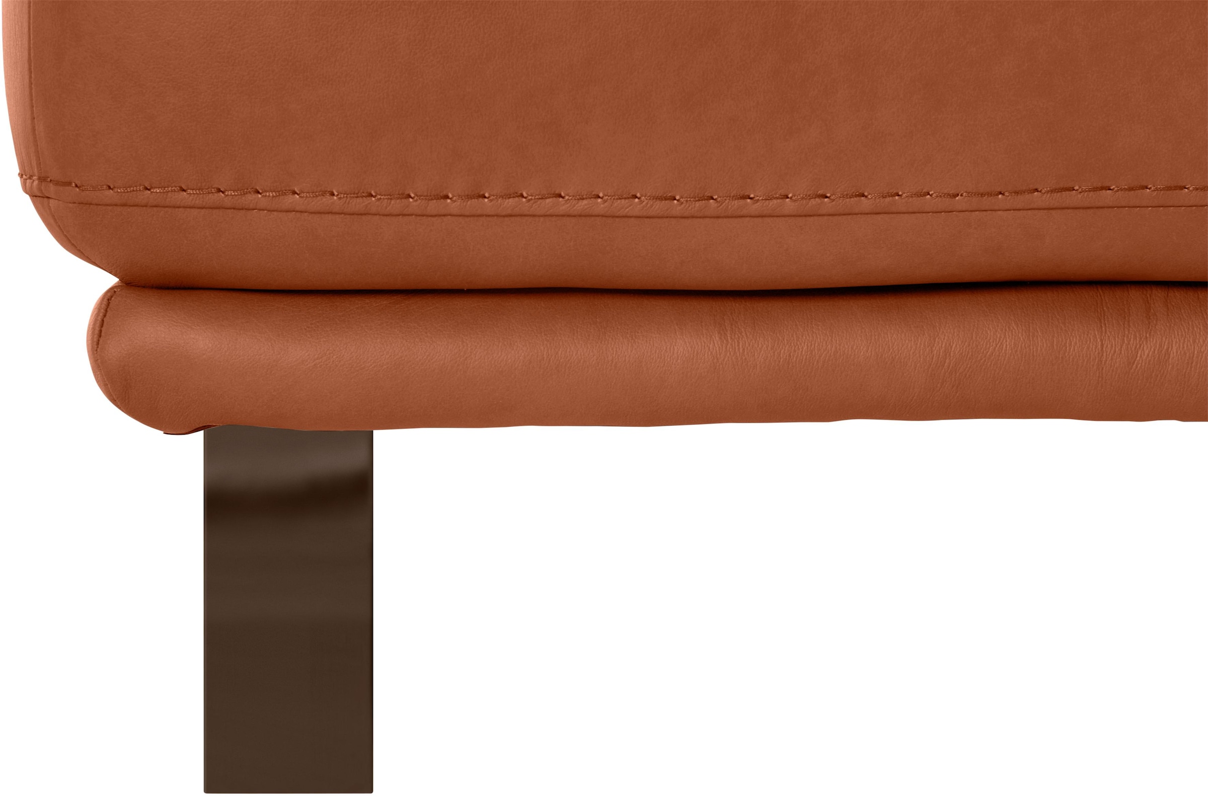 W.SCHILLIG Hocker »montanaa«, mit Metallkufen in Bronze pulverbeschichtet, Breite 71 cm