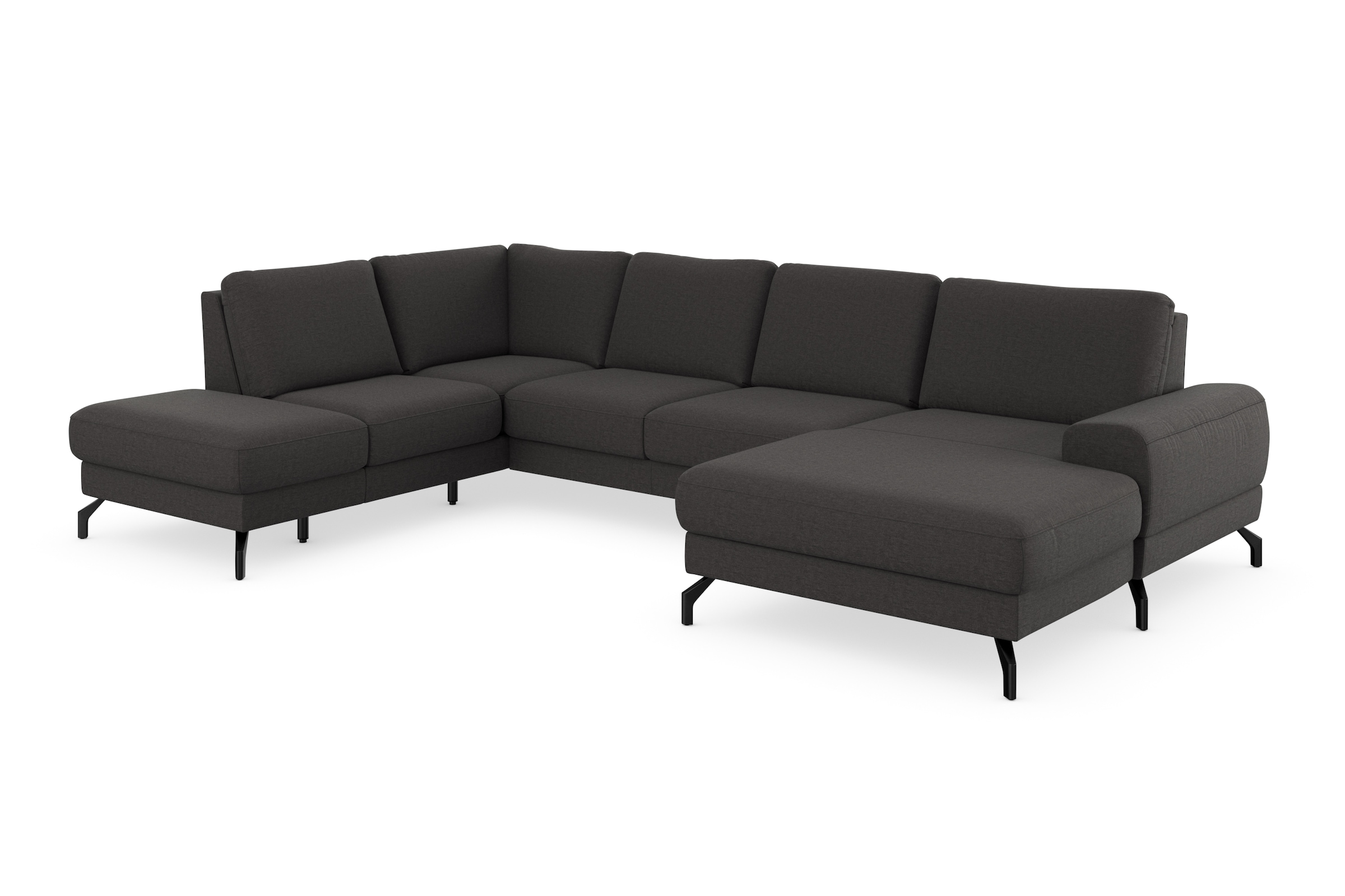 sit&more Wohnlandschaft »Cinturo U-Form«, inklusive Sitztiefenverstellung und Federkern, Sitzhöhe 45 cm