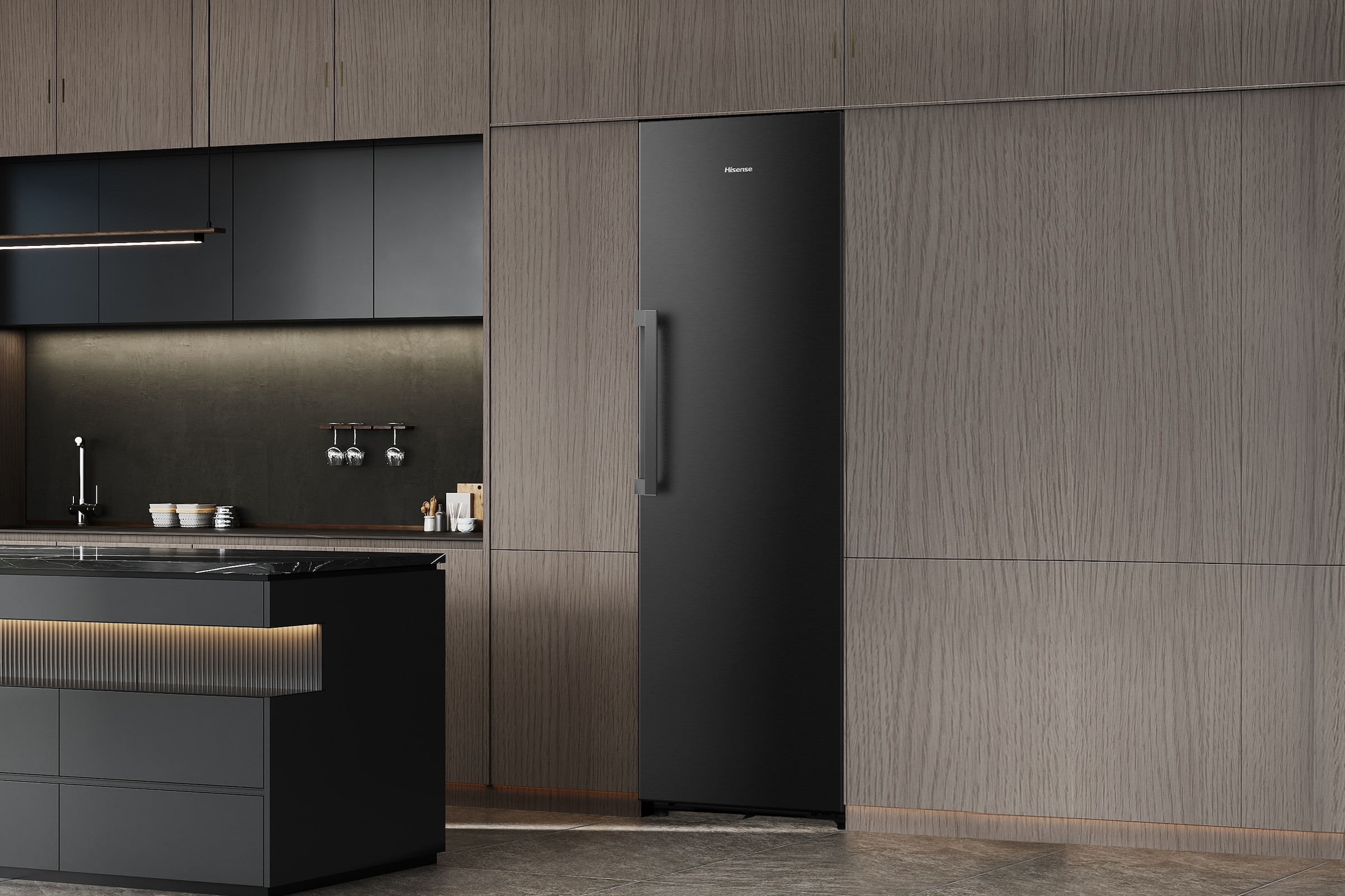 Hisense Gefrierschrank »FT5K310GSFC1« 185,6 cm hoch 59,5 cm breit KitchenFit