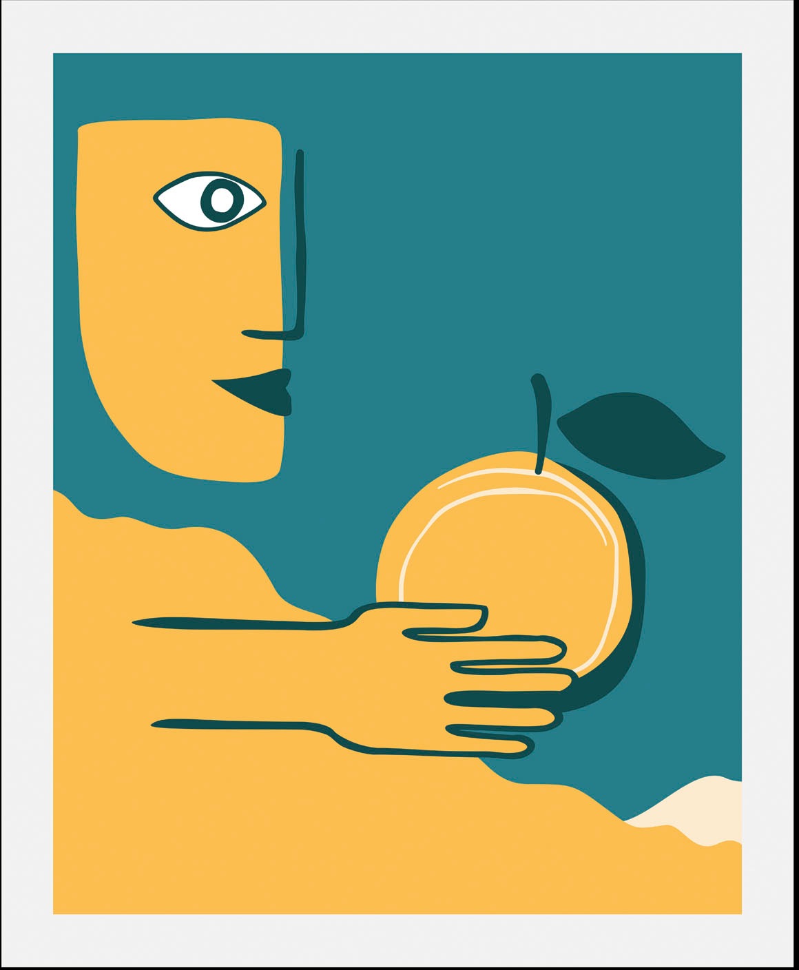 queence Bild »Foxy«, Obst-Obst Bilder-Essen-Lebensmittel-Kunst-Abstrakt-Ges günstig online kaufen