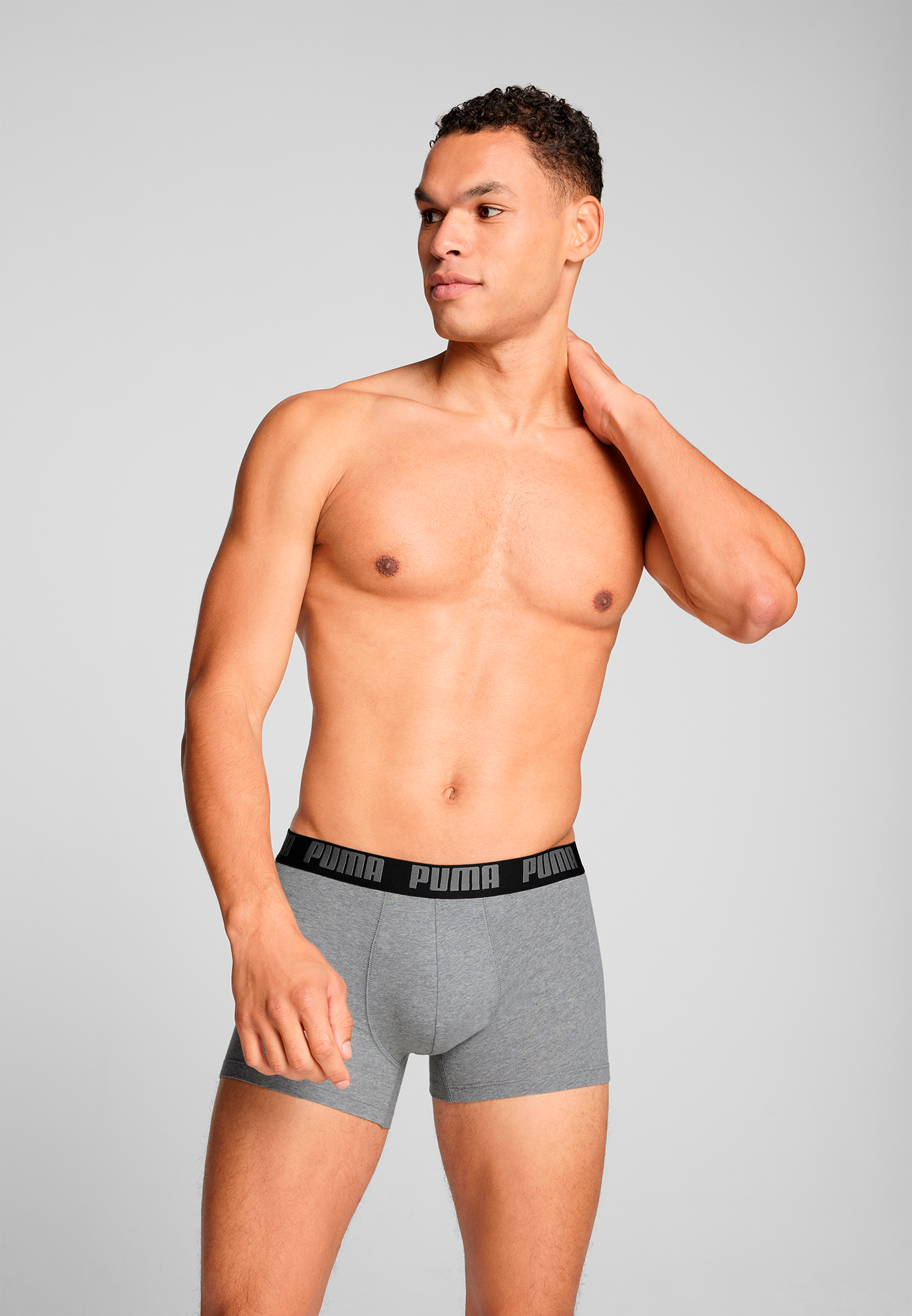 PUMA Boxershorts »PUMA MEN EVERYDAY BASIC BOXERS 2P« Packung, 2er Pack,  mit Puma Webbund