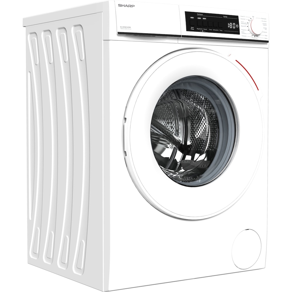 Sharp Waschmaschine »ES-NFW014CWA-DE«, ES-NFW014CWA-DE, 10 kg, 1400 U/min