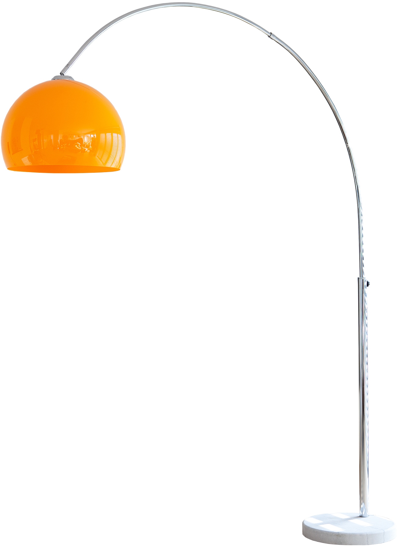 SalesFever Bogenlampe »Tammo«, auf bestellen Dimmschalter, flammig-flammig, Raten mit und echter Höhenverstellbar Marmorfuß 1
