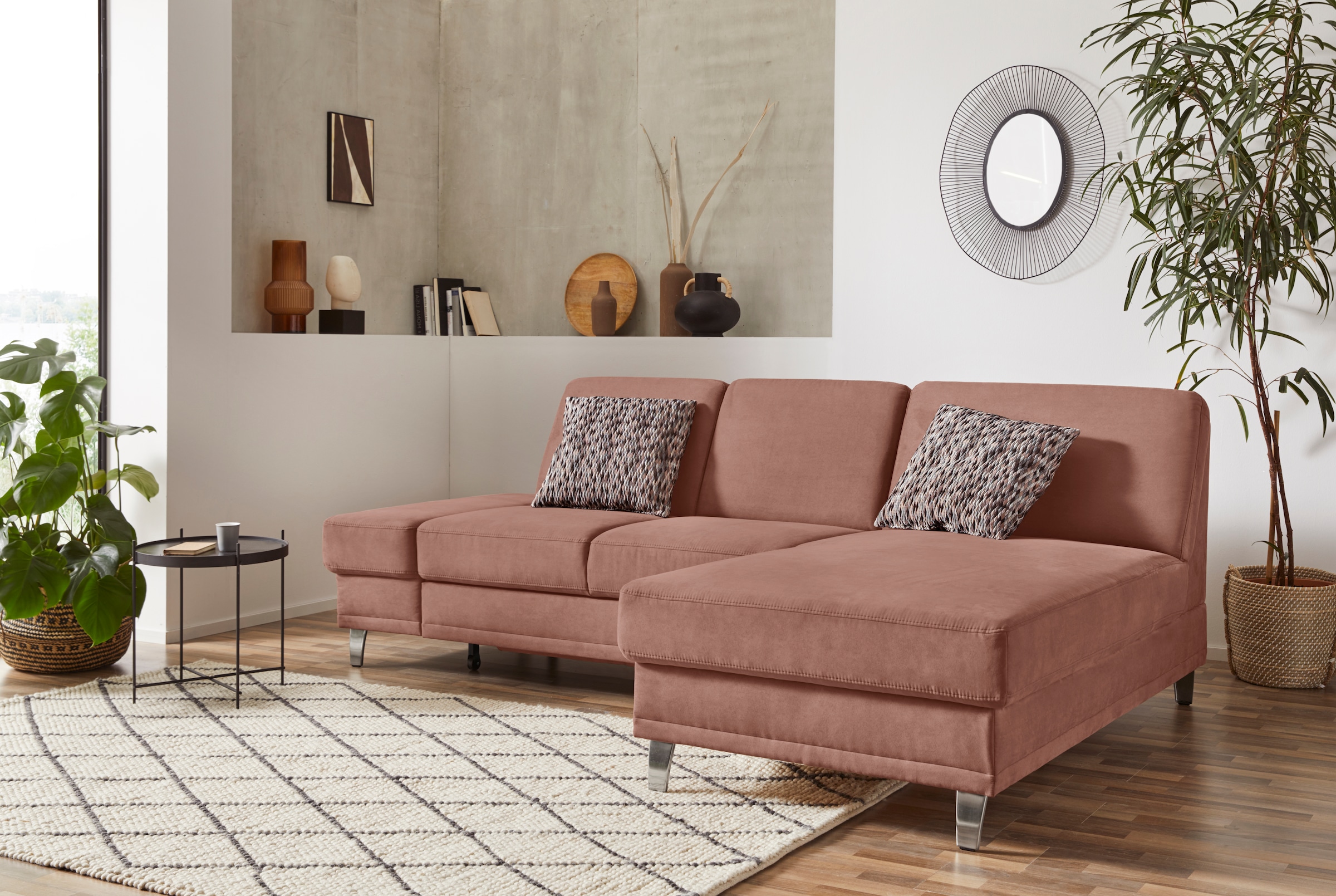 sit&more Ecksofa »Clio L-Form«, wahlweise mit Bettfunktion oder Vorziehsitz günstig online kaufen