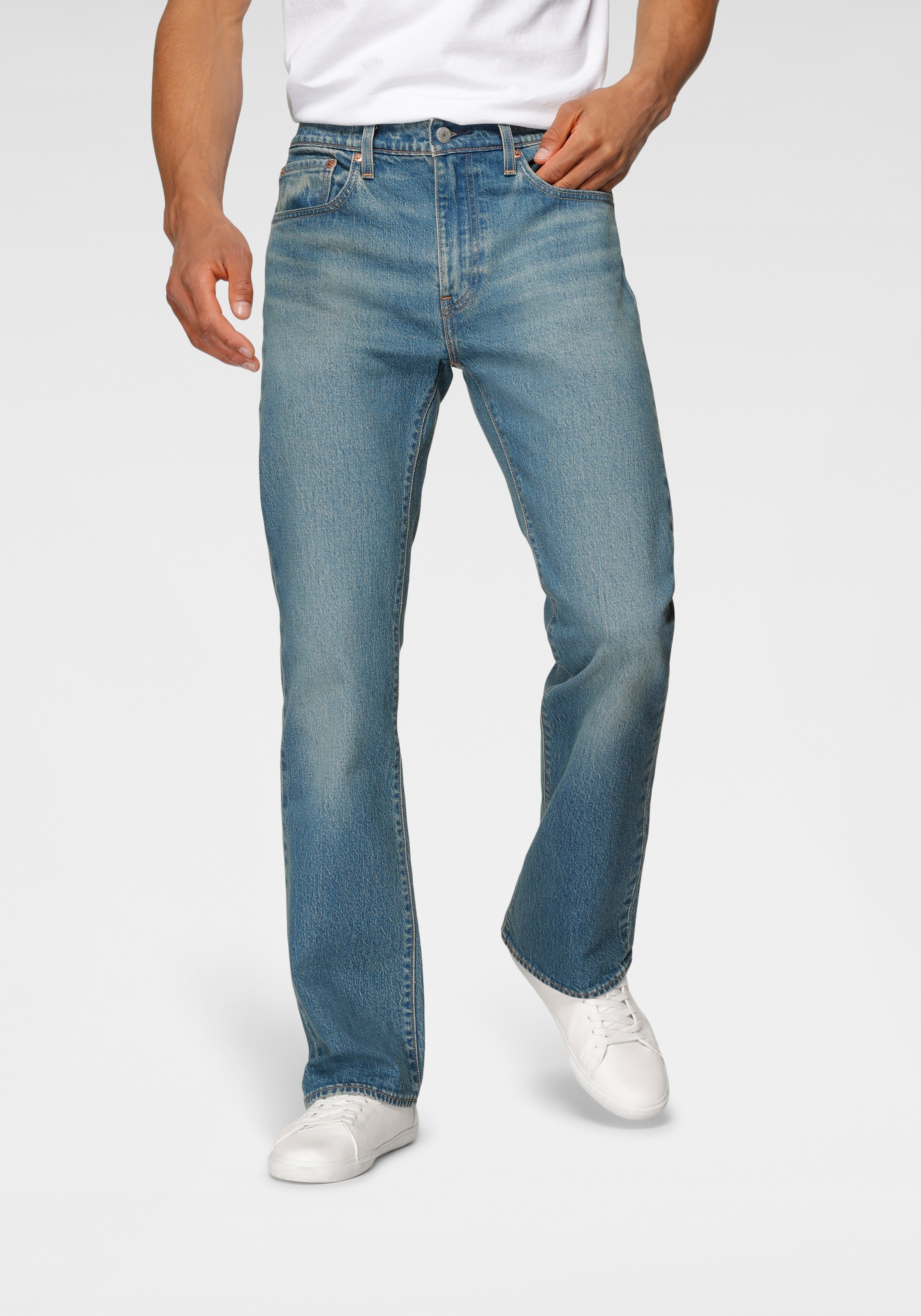 Levi's® Bootcut-Jeans »527 SLIM BOOT CUT«, in cleaner Waschung