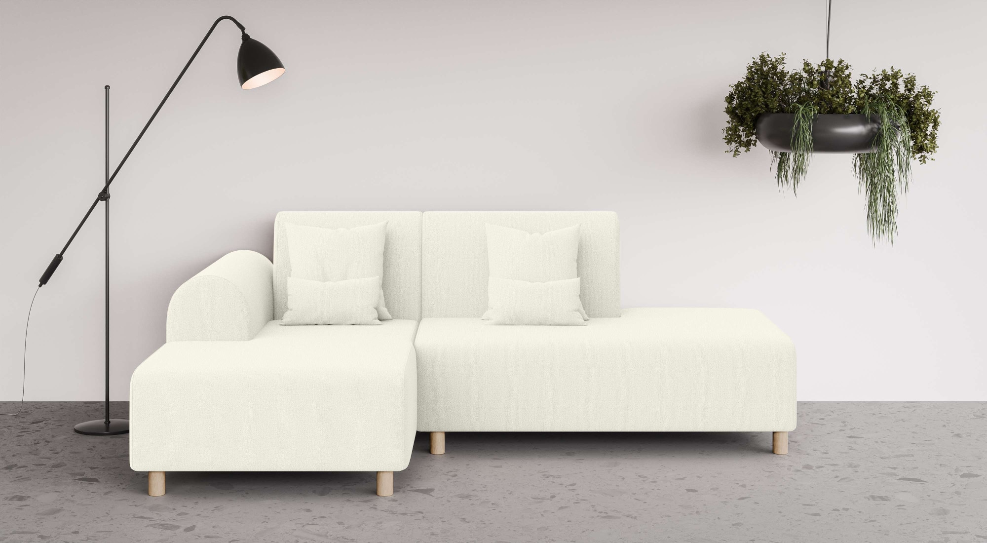 OTTO home Ecksofa »Suyala« L-Form mit Hocker günstig online kaufen