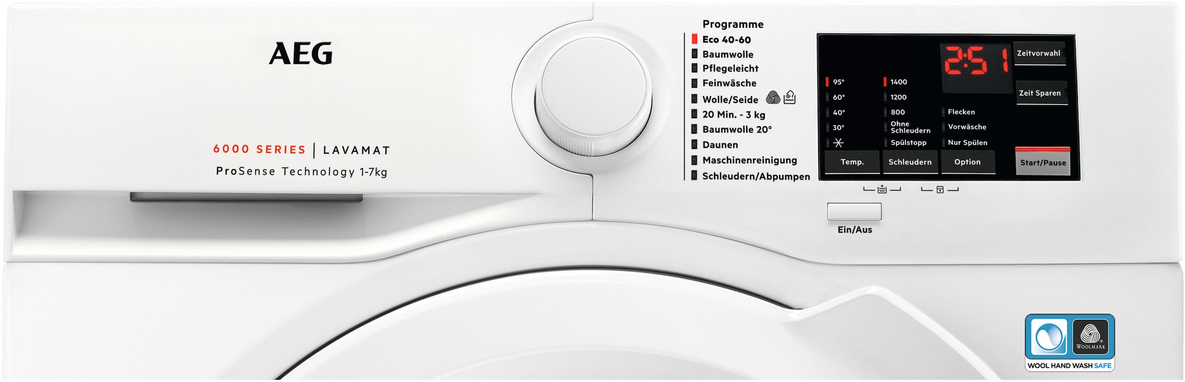AEG Waschmaschine »L6FBG51470«, L6FBG51470 1400 U/min, 7 ProSense kg, kaufen Mengenautomatik 914921727, online