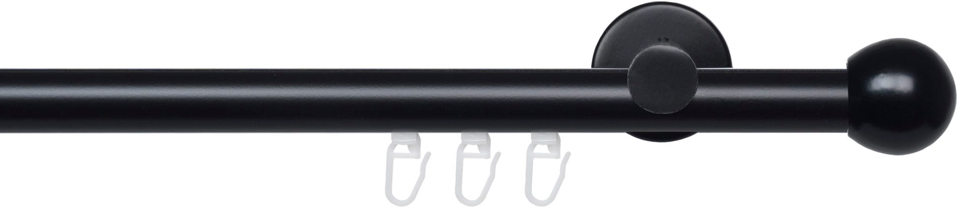 Liedeco Gardinenstange »Innenlaufgarnitur 20 mm Blues Kugel« Ø 2 mm 1 läufi günstig online kaufen
