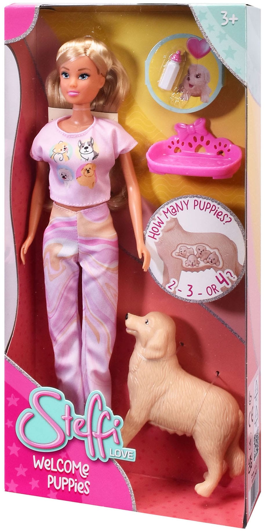 SIMBA Anziehpuppe »Steffi Love, Welcome Puppies« mit trächtiger Hündin
