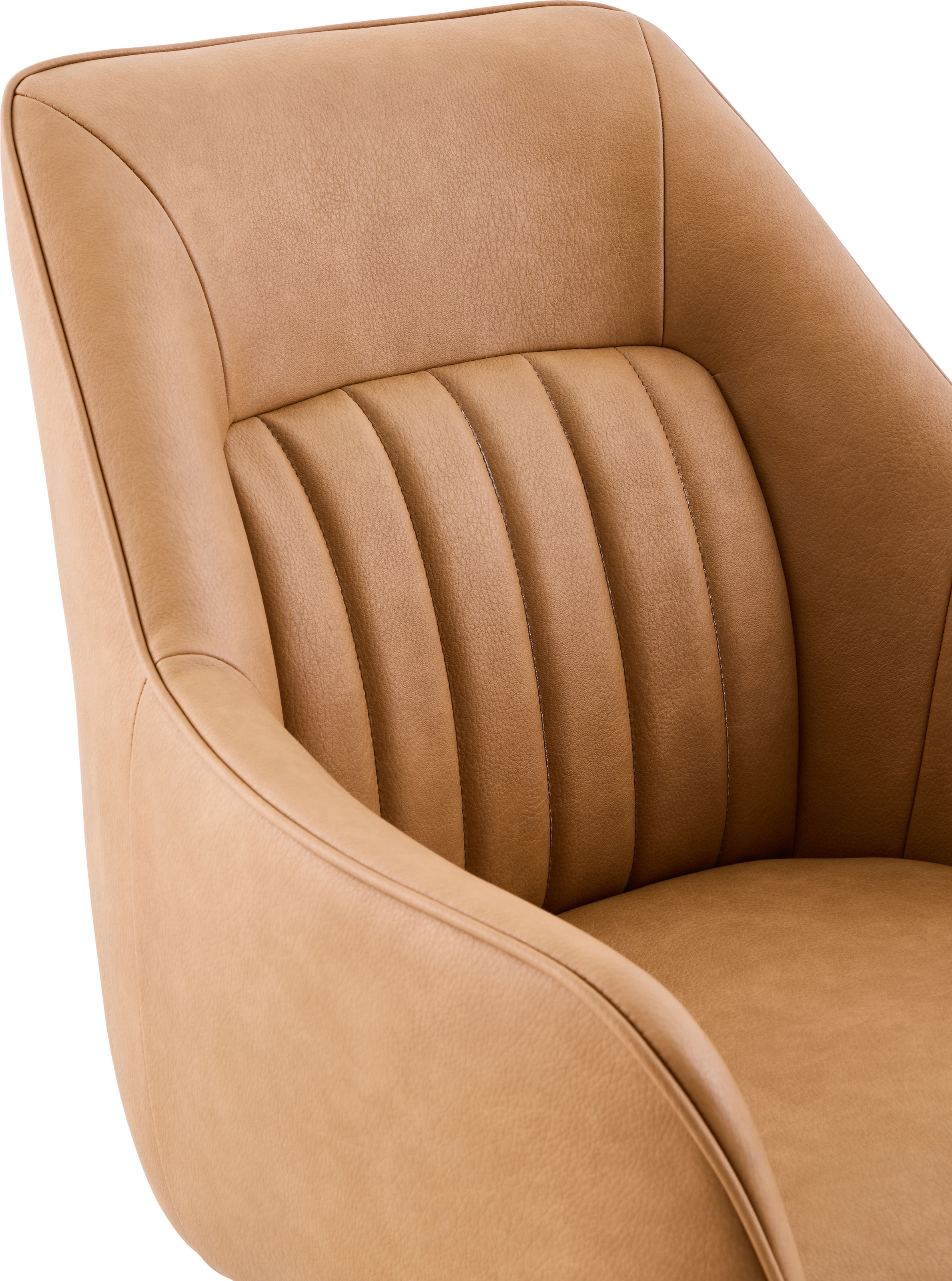 HELA Armlehnstuhl »POLINA« (Set) 2 Stk.4-Fuß, 360° drehbar, Ovalrohrgestell, Armlehnen, Lederoptik