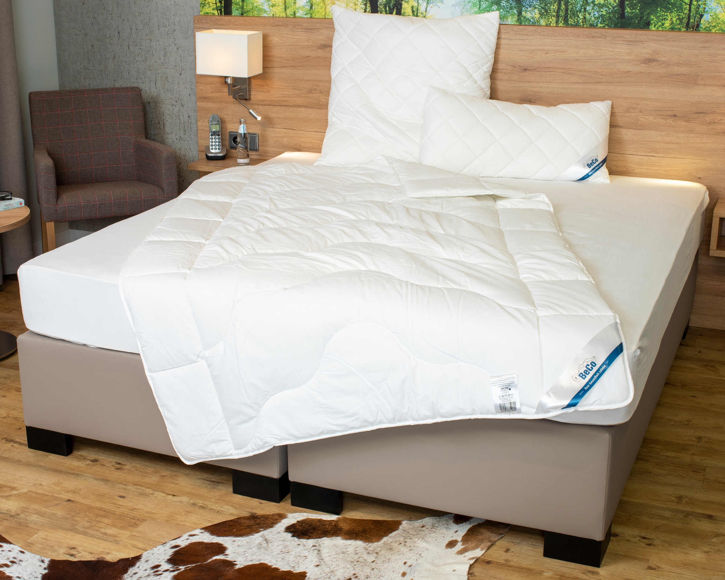 Beco Microfaserbettdecke »BeCo Medibett MF50 Made in Green«, leicht, Füllung Klimafaser,...