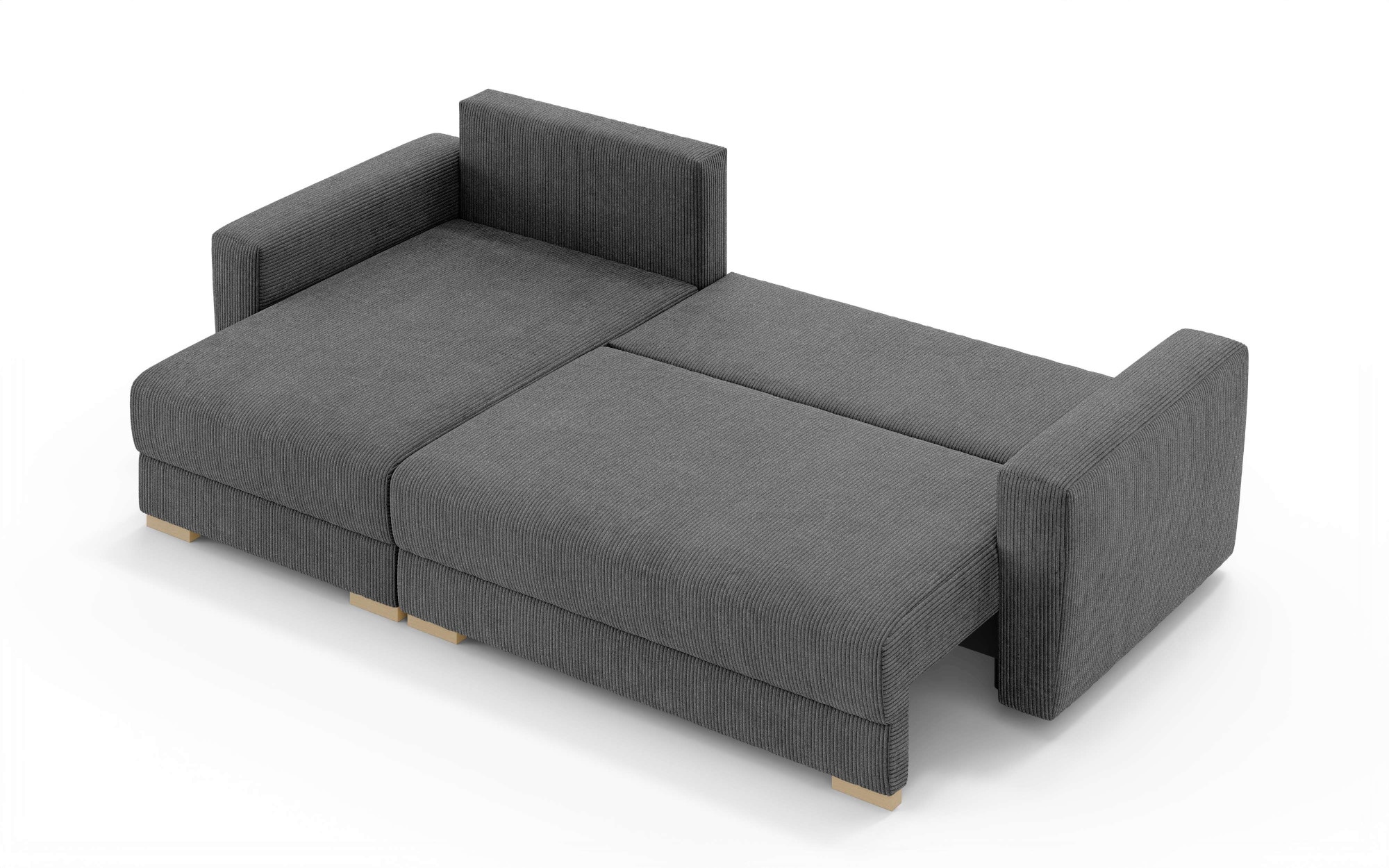 Home affaire Ecksofa »MAGHERA universell Schlafsofa mit Bettkasten, Maße B/T/H: 255/142/84cm« L-Form mit Recamiere rechts oder links montierbar, hoher Sitzkomfort