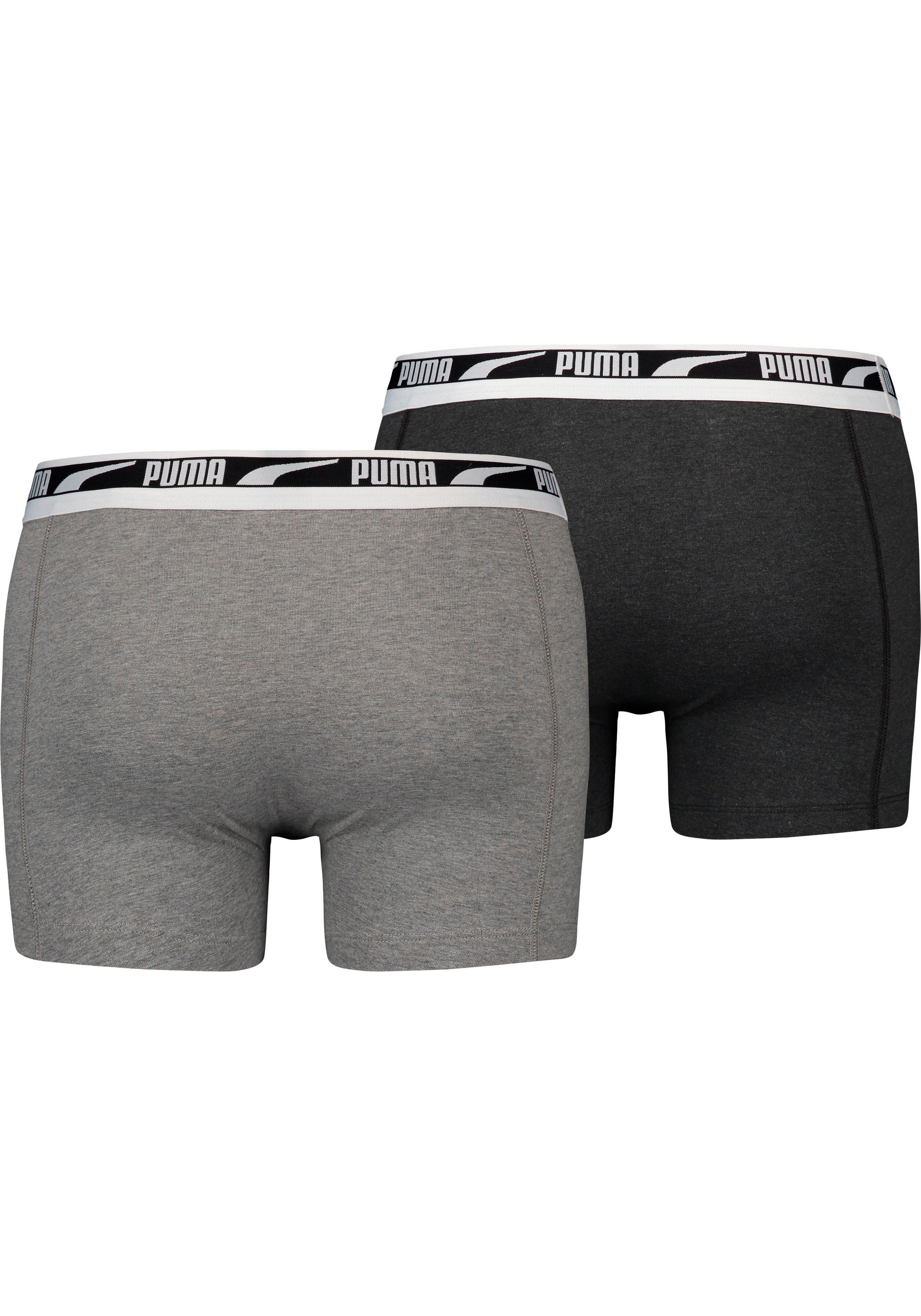 PUMA Boxershorts »MEN MULTI LOGO BOXER 2P«, (2er Pack), Komfortbund