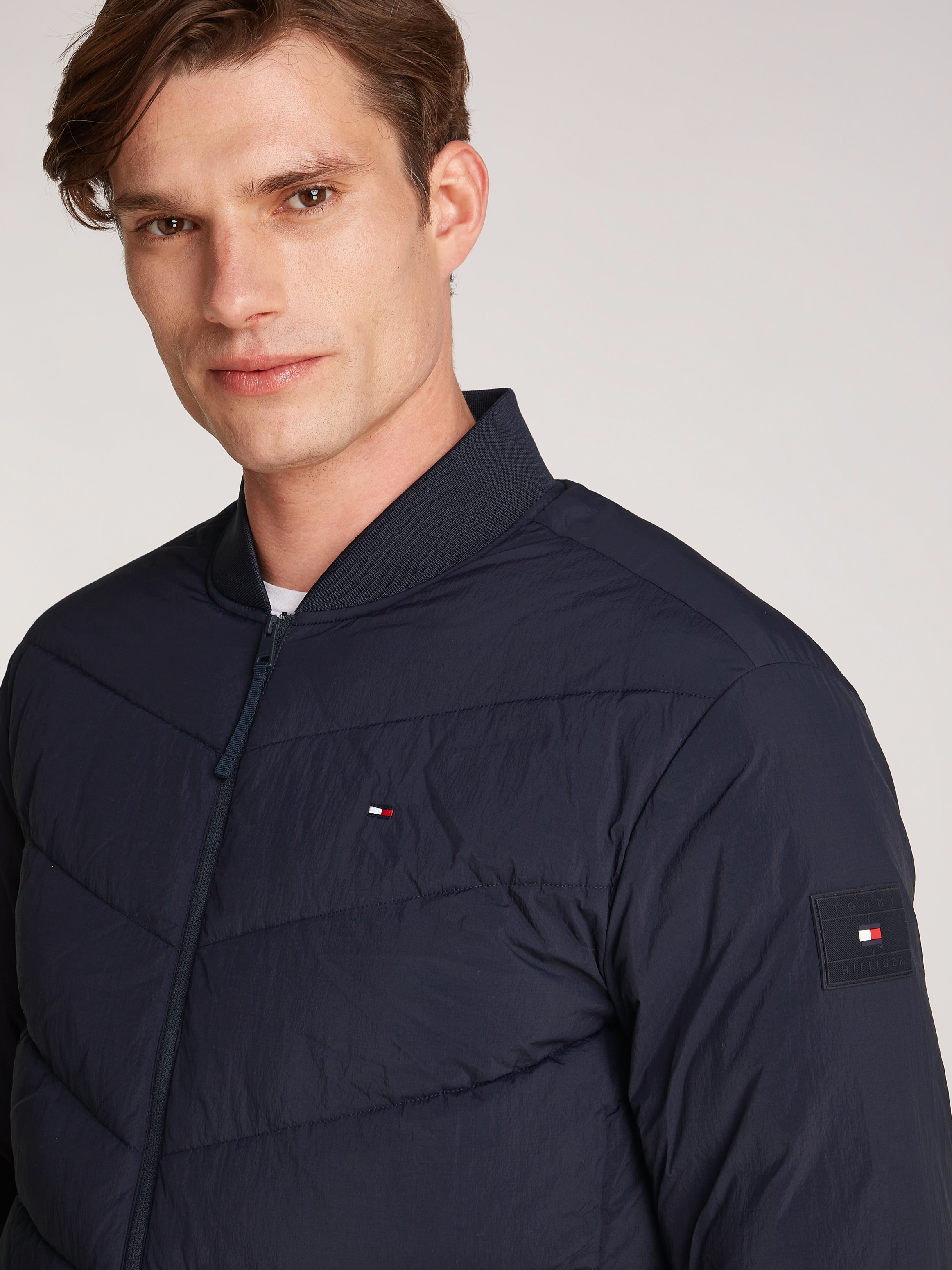 Tommy Hilfiger Bomberjacke »MIX QUILT BOMBER«, mit Steppung