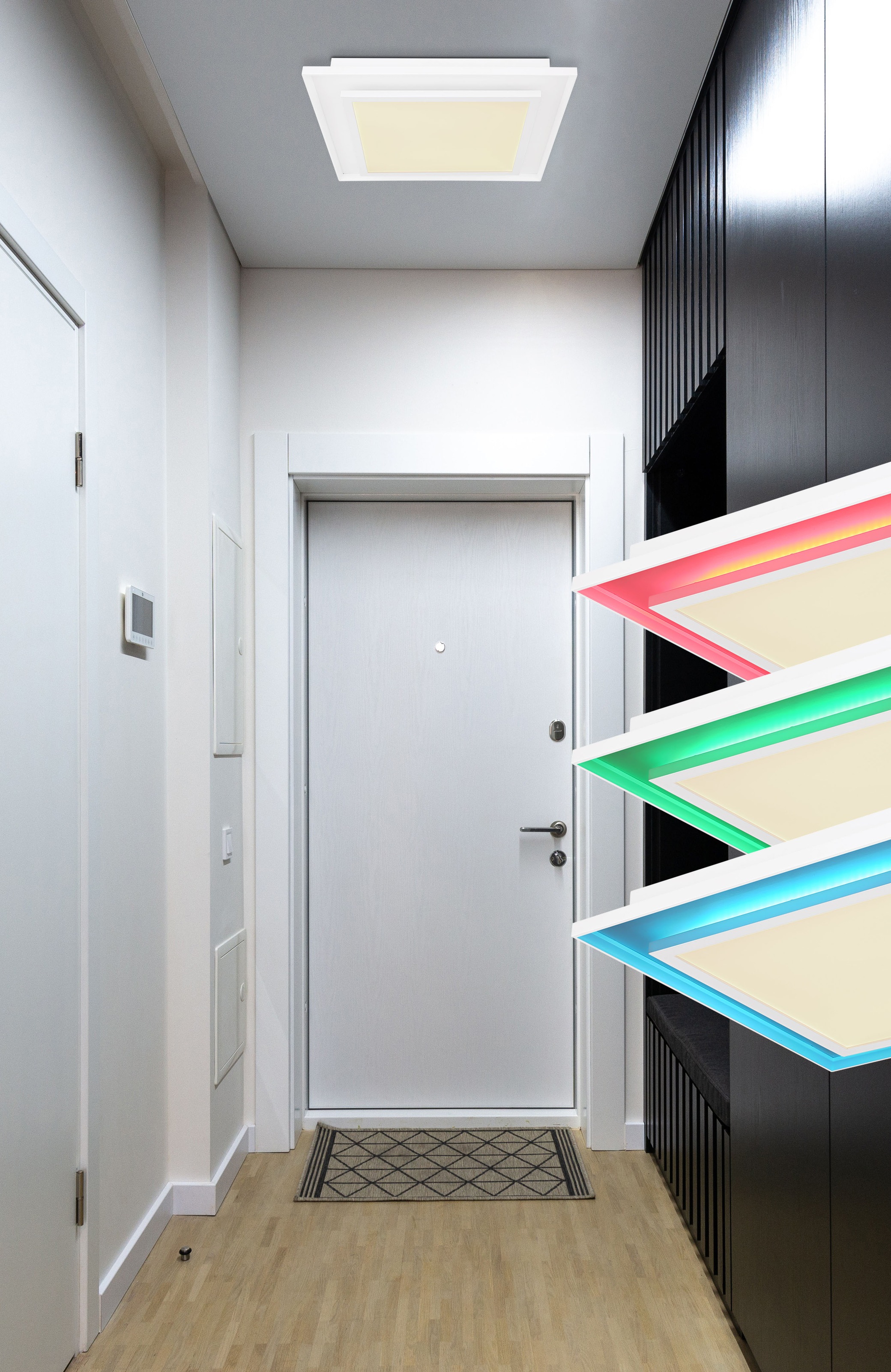 GLOBO LIGHTING Deckenleuchte »MURPHY« LED-Modul 1 Stk. warmweiß - kaltweiß Deckenlampe Wohnzimmer-Leuchte Schlafzimmer-Leuchte Flur Küche