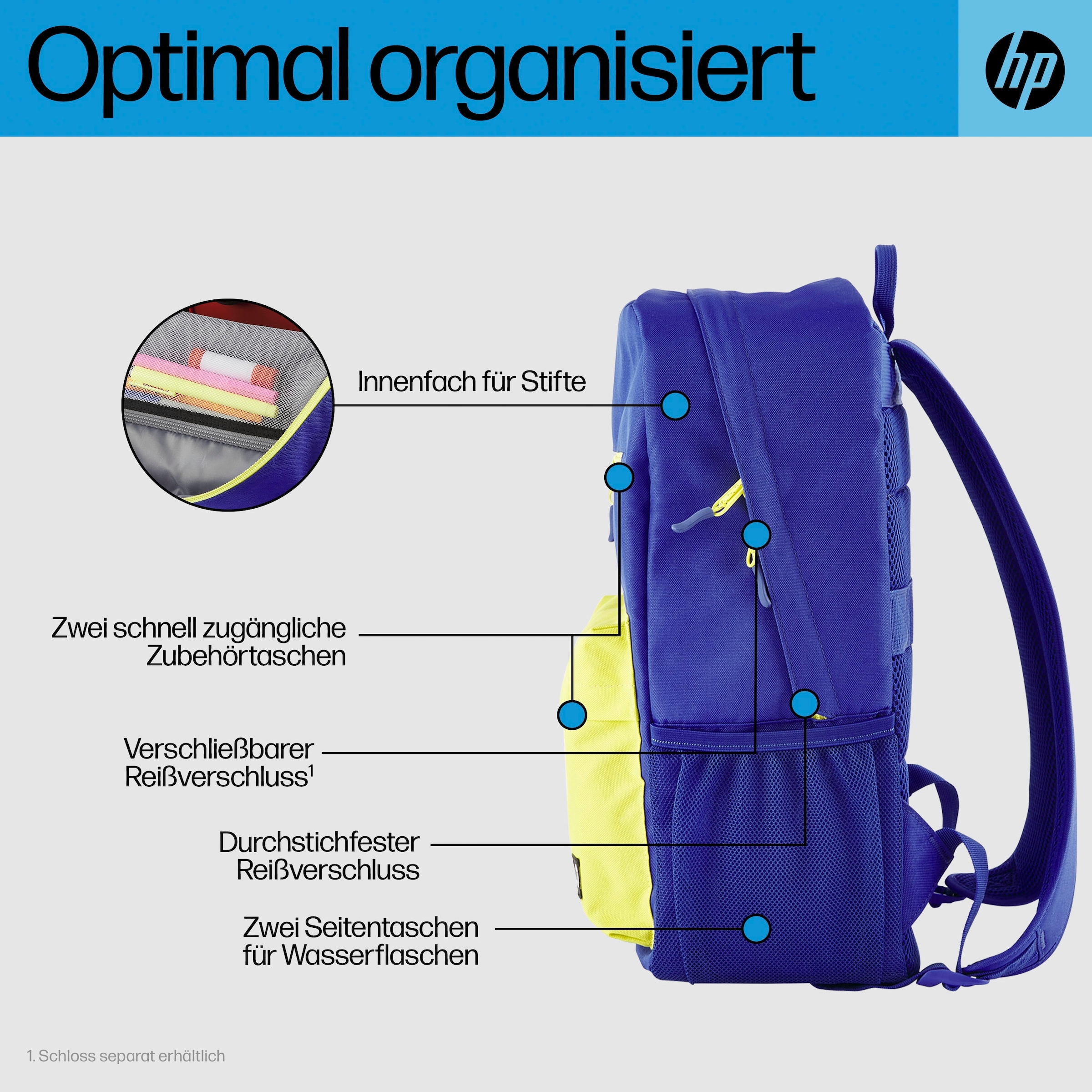 HP Notebook-Rucksack »Campus Blue«