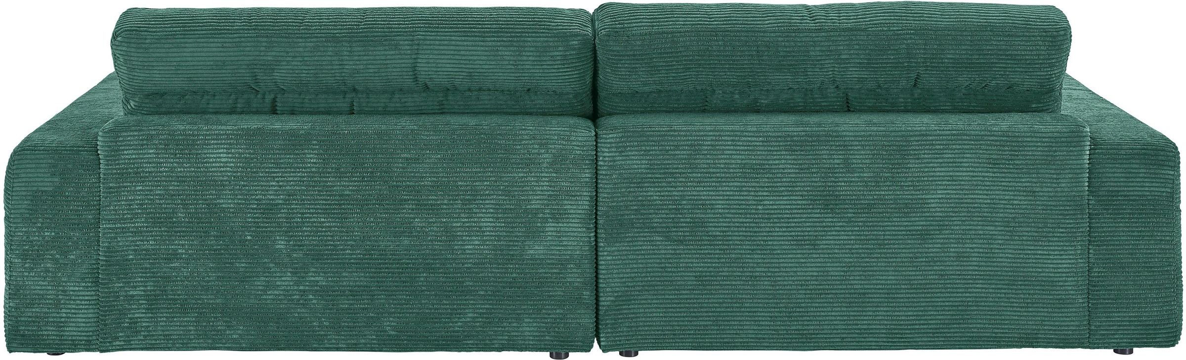 3C Candy Ecksofa »Stripes Mega-Sofa, bequem und komfortabel, L-Form«, Lose Rückenkissen, mit feiner Quersteppung, Cord-Bezug
