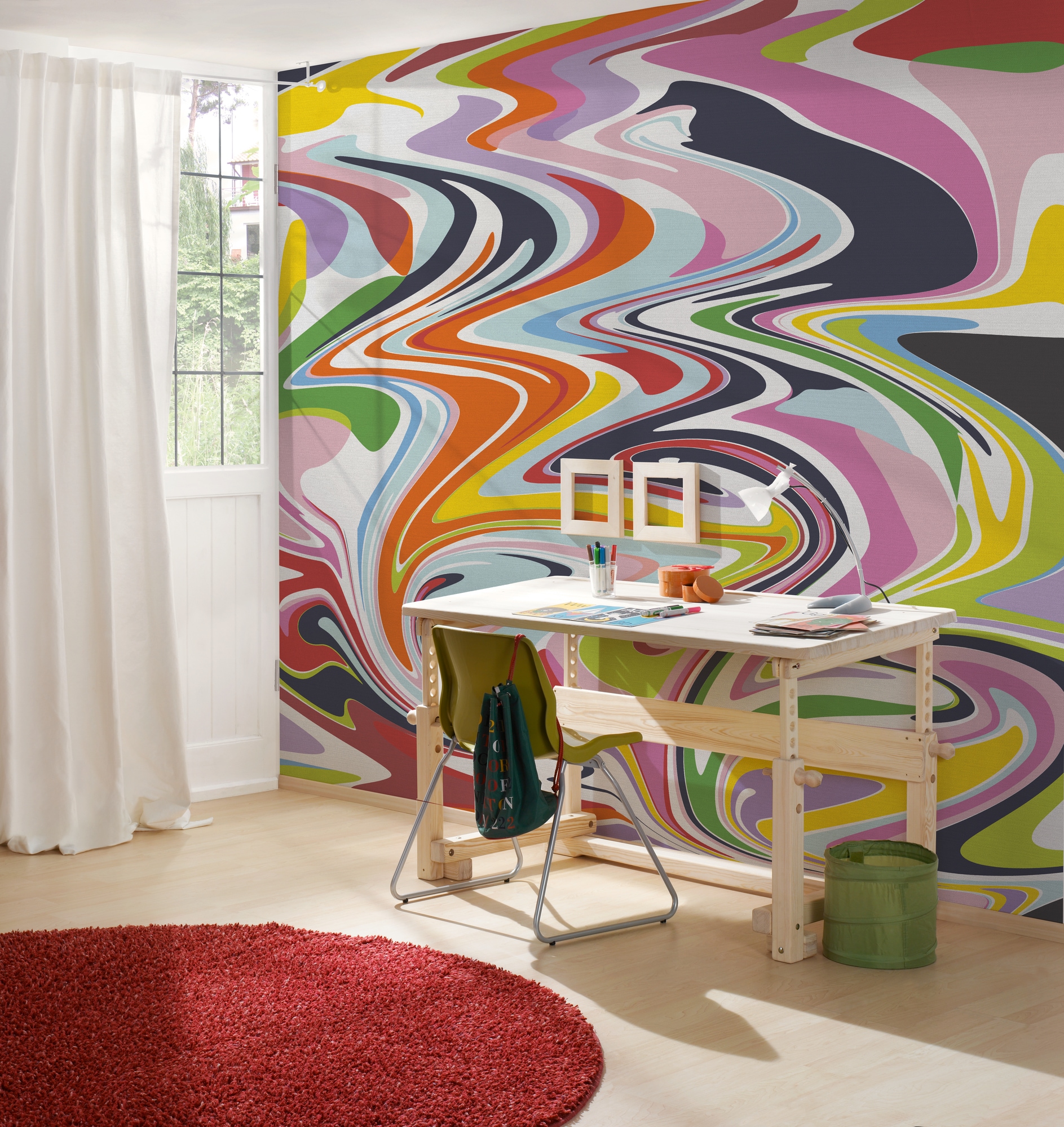 A.S. Création Vliestapete »Fototapete Farbwirbel Retro Bunt im 70s Stil« ma günstig online kaufen