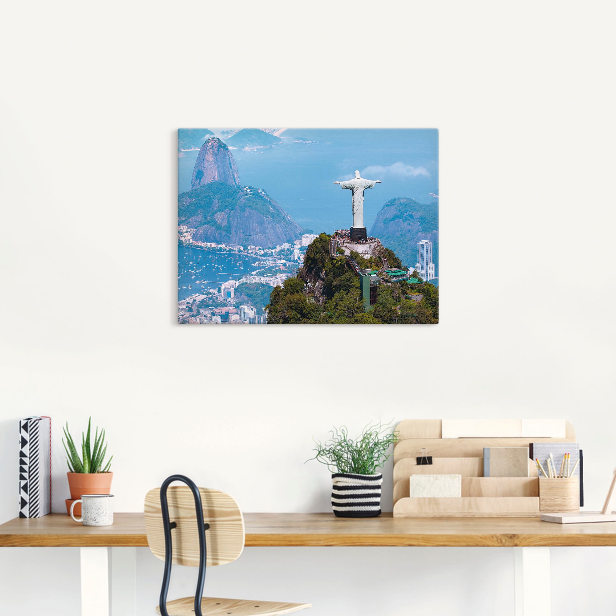 Artland Wandbild »Rio de Janeiro mit Cristo« Gebäude 1 Stk. tlg. als Alubil günstig online kaufen