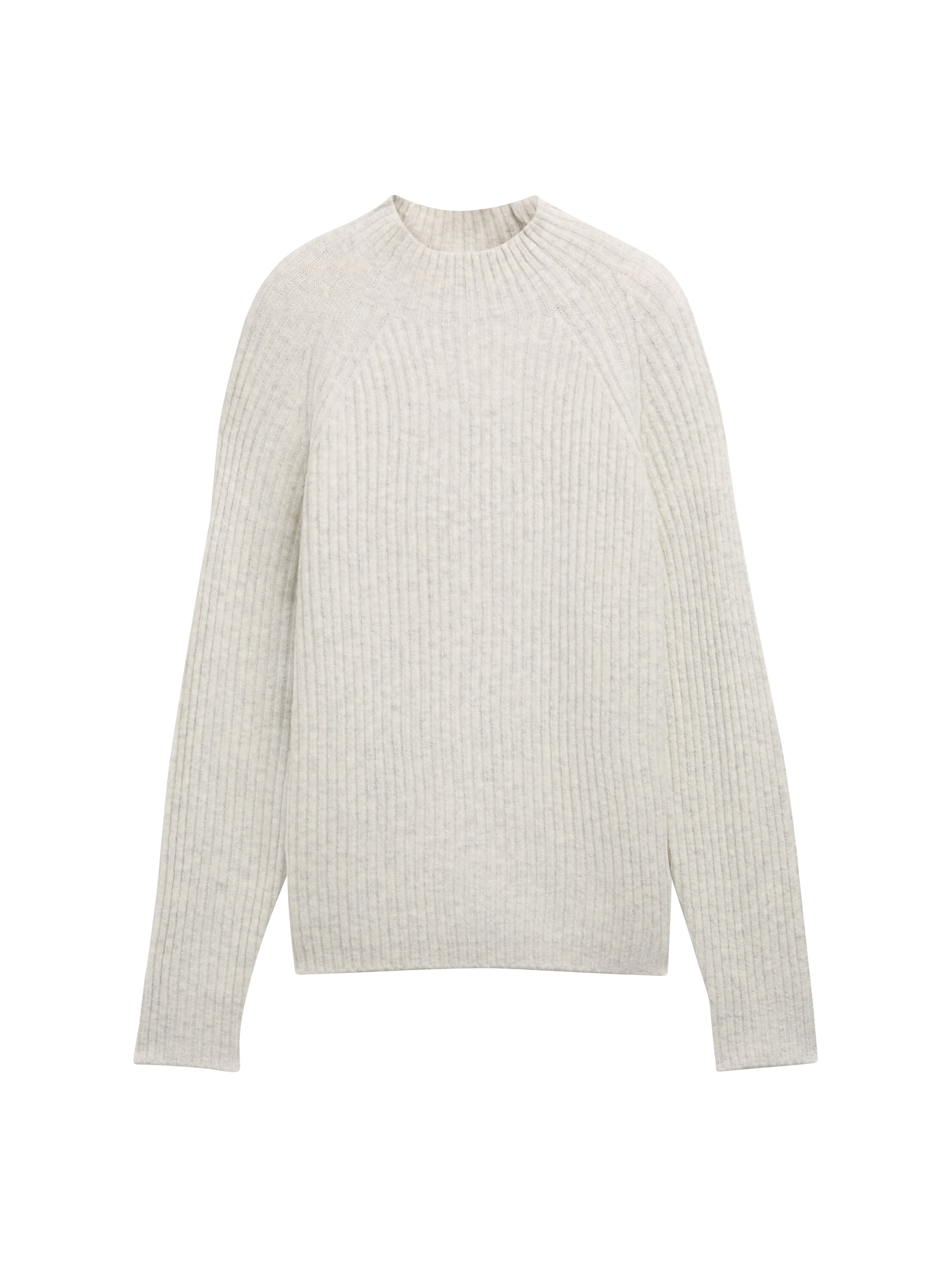 TOM TAILOR Denim Stehkragenpullover, mit Rippstruktur