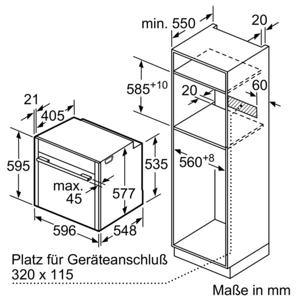 nachrüstbar, Backofen online Teleskopauszug NEFF Pyrolyse mit Slide&Hide® N kaufen mit »B55CR20N0«, 70, Pyrolyse-Selbstreinigung,