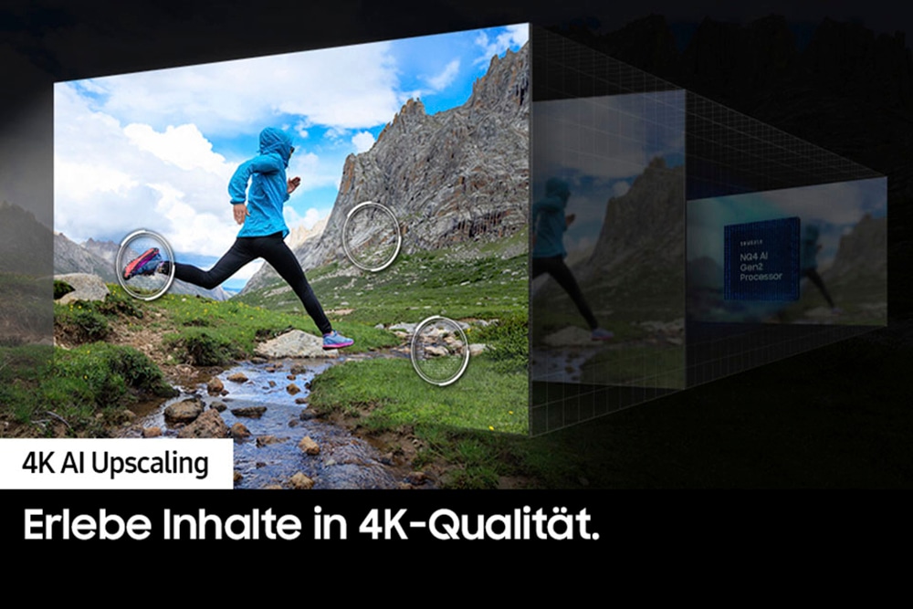 Samsung QLED Mini LED-Fernseher »GQ75QN85DBT«, 4K Ultra HD, Smart-TV, Neural Quantum 4K AI Gen2 Prozessor, Gaming Hub, bis zu 120Hz