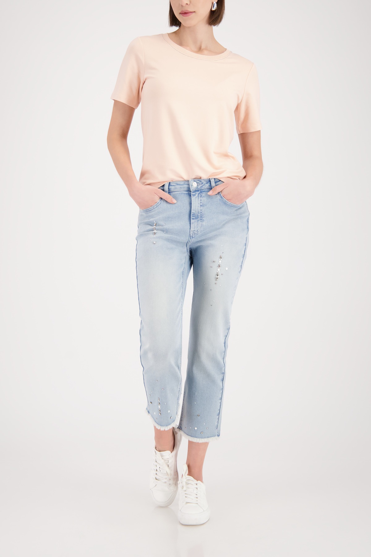 Monari T-Shirt »Shirt Kette« Regular fit mit Rundhalsausschnitt