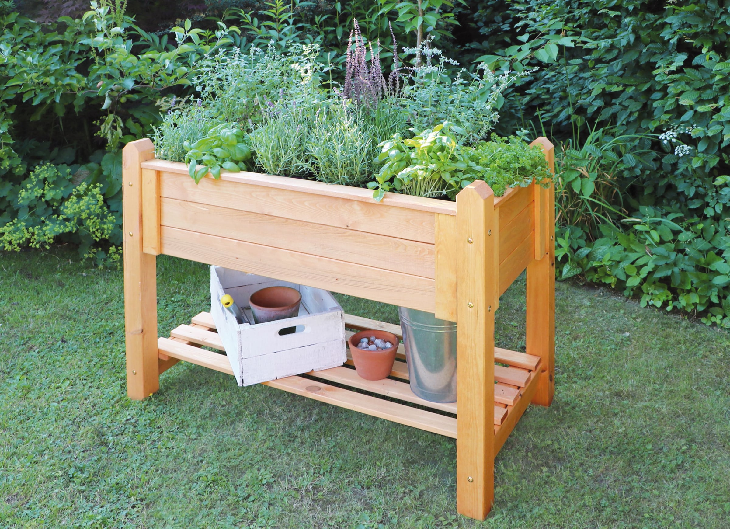 promadino Blumenkasten, Kräuterbeet klein, BxTxH: 90x60x84,5 cm