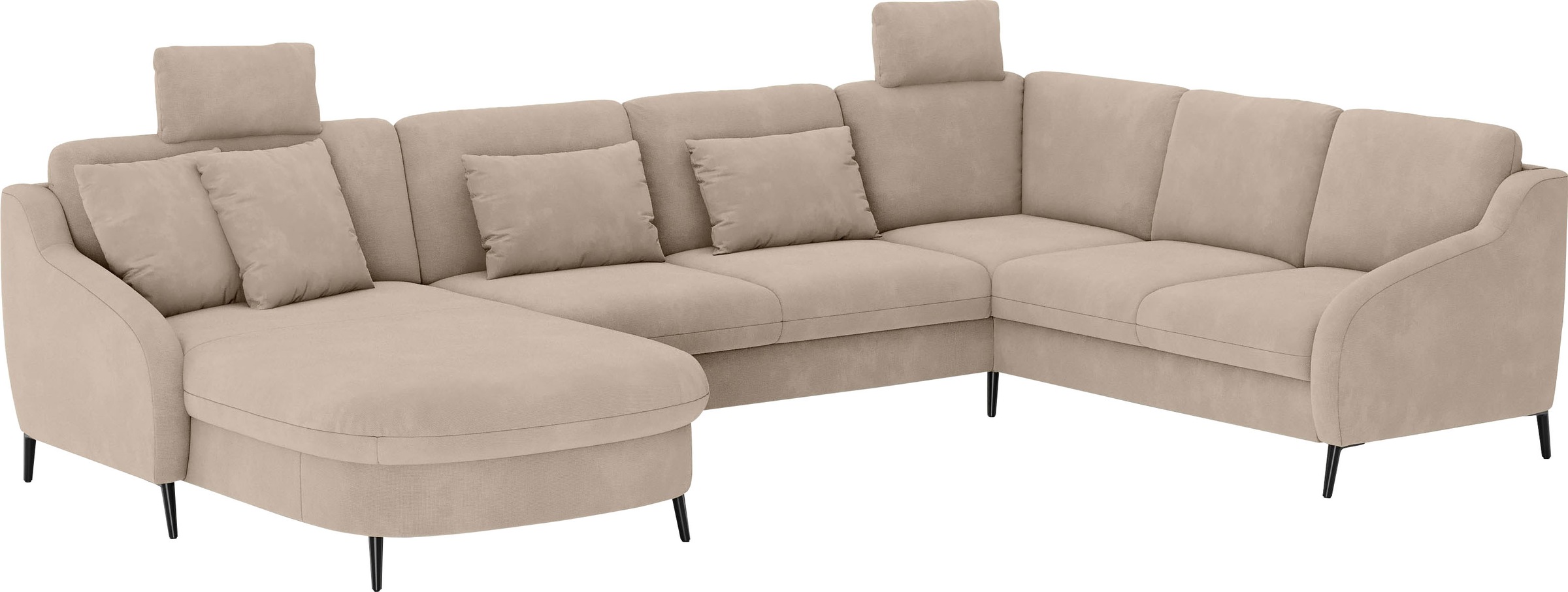 sit&more Wohnlandschaft »Soul U-Form«, wahlweise mit Bettfunktion und Bettkasten oder Schubkasten