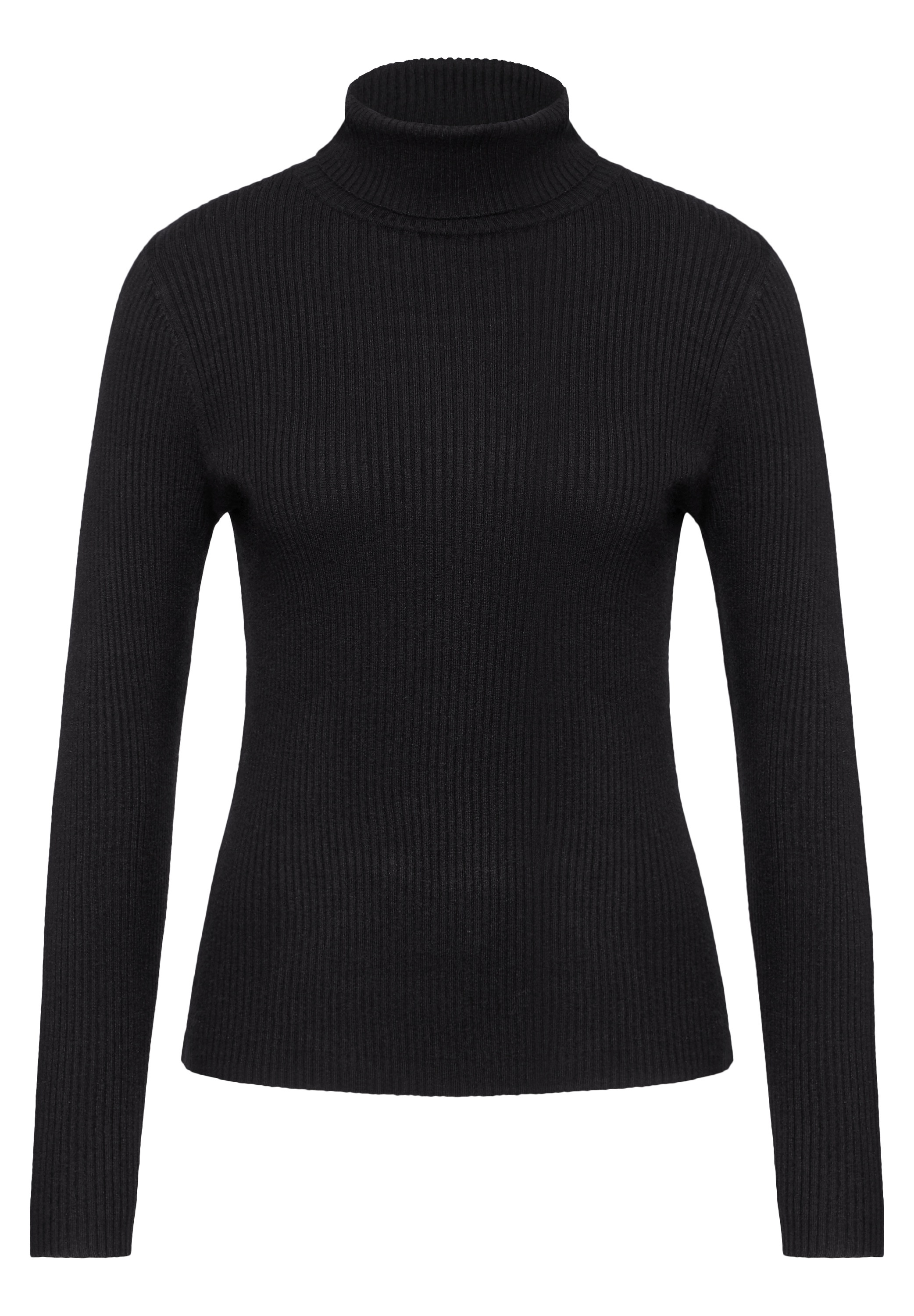 STREET ONE Rollkragenpullover, mit Rippstruktur