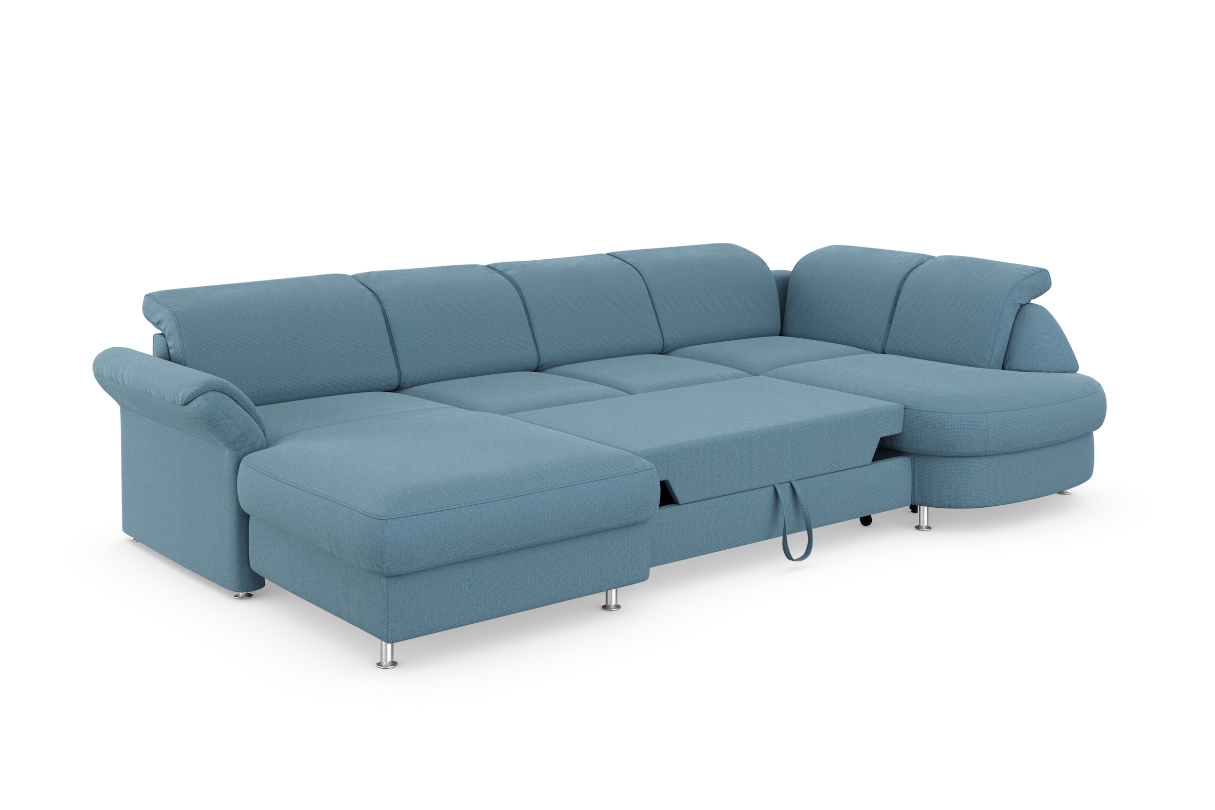sit&more Wohnlandschaft »Apulia U-Form«, wahlweise Bettfunktion, Bettkasten und Kopf- und Armteilverstellung