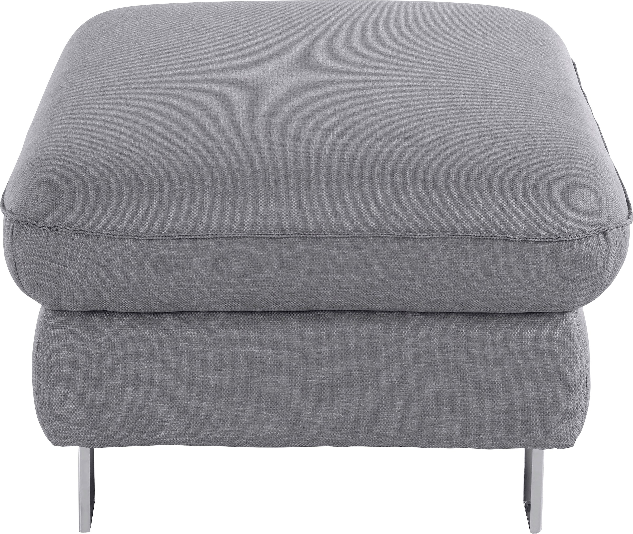 COTTA Polstergarnitur »Driver L-Form«, (Set, 2 tlg.), Set bestehend aus: Ecksofa mit Kopfteilverstellung & Hocker