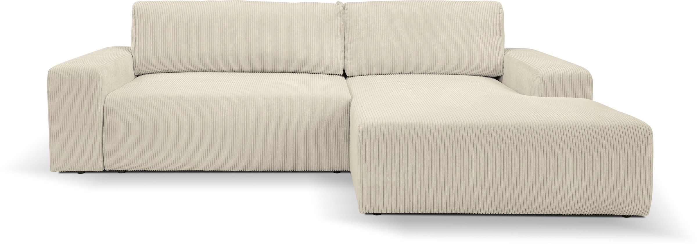 WERK2 Ecksofa »Rotterdam-L, kuschelweicher Cord oder Breitcord, L-Form, Bre günstig online kaufen