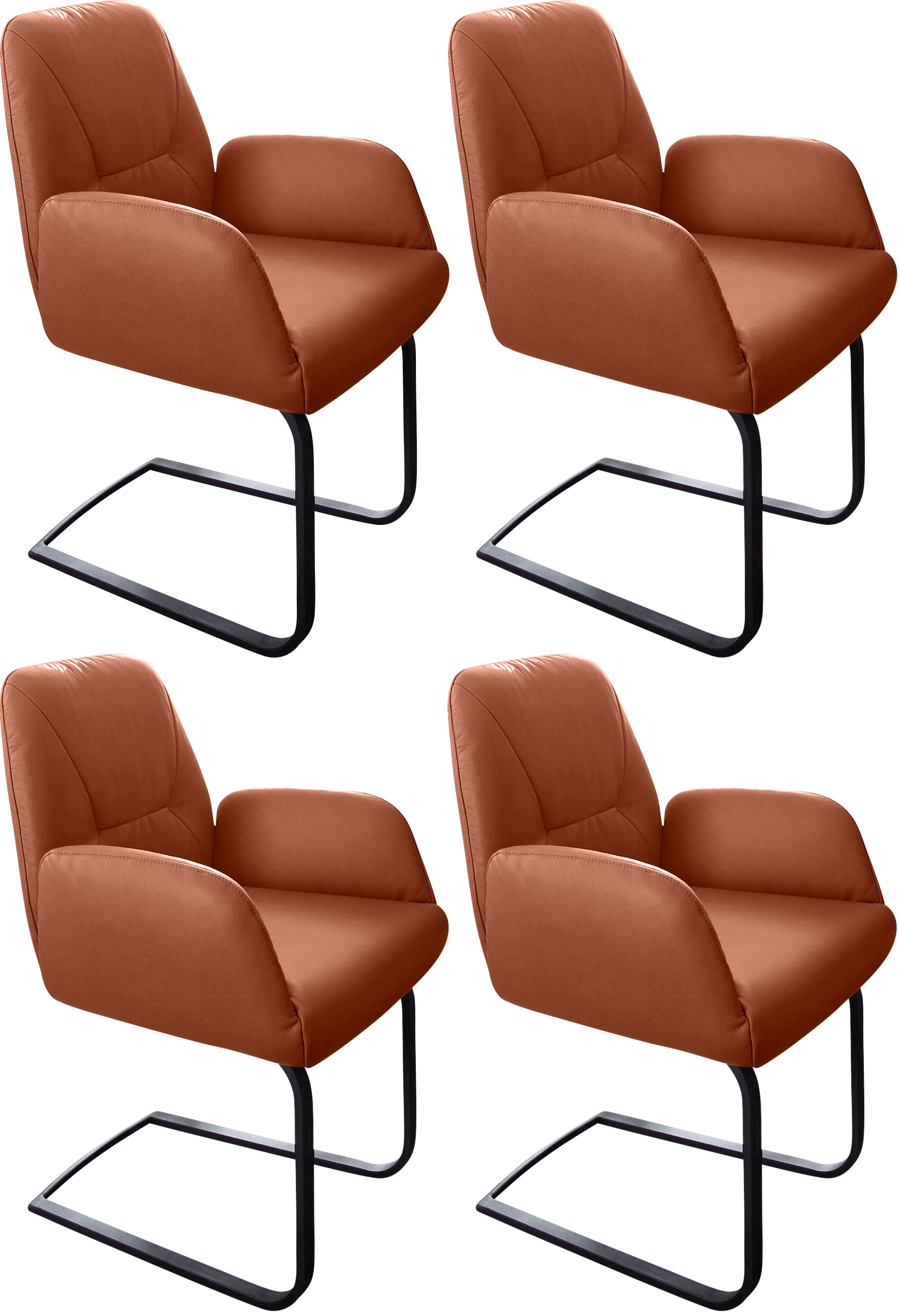 W.SCHILLIG Freischwinger »ole« (Set) 4 Stk. Longlife Xtra-Leder Z69 2er- od günstig online kaufen