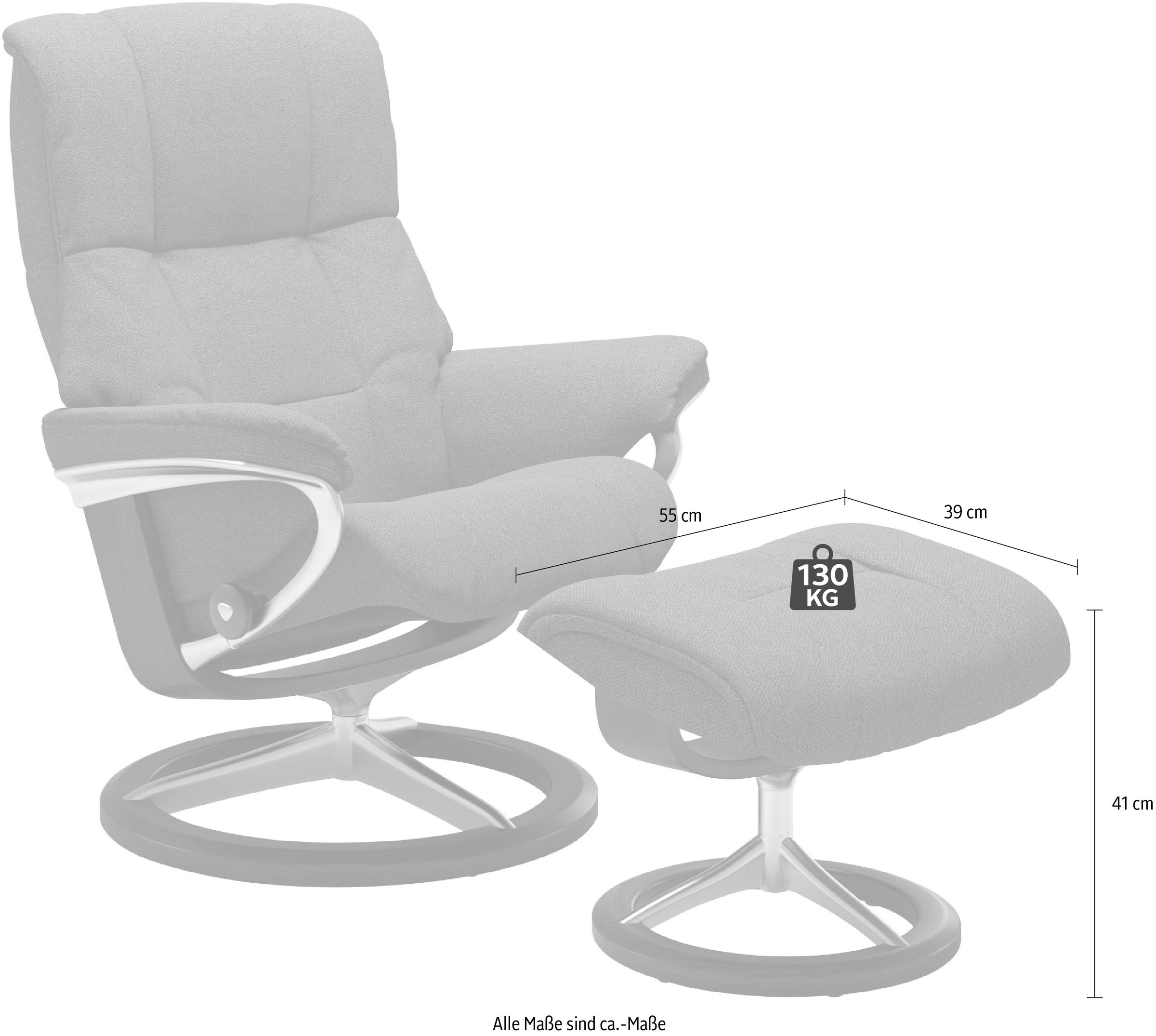Stressless® Fußhocker »Mayfair« mit Signature Base, Gestell Schwarz