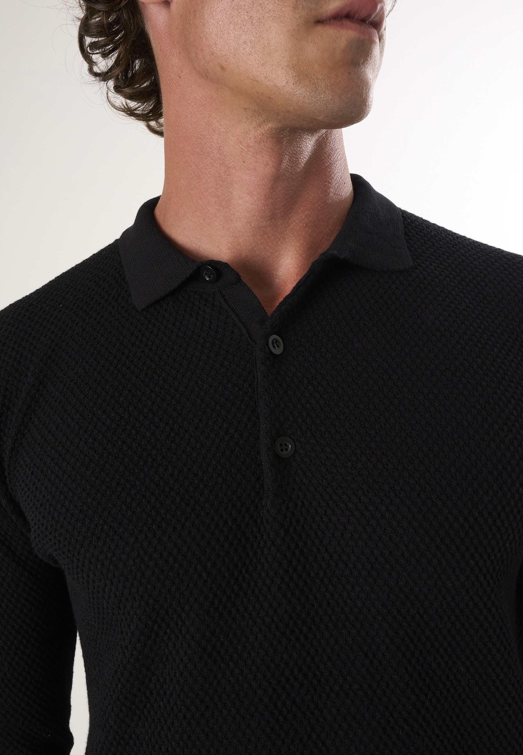 Felix Hardy Polokragenpullover »Pullover mit Polo-Kragen und Knöpfen«