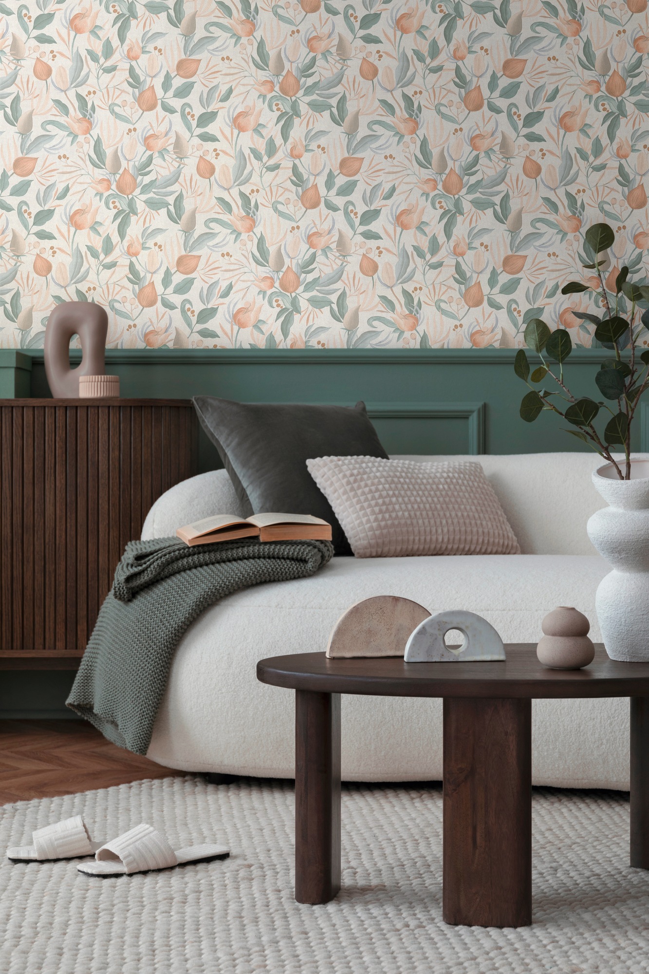 CosmoLiving by Cosmopolitan Vliestapete »Still Bloom – Florale Vliestapete« matt strukturiert Moderner Blütentraum mit sanfter Eleganz